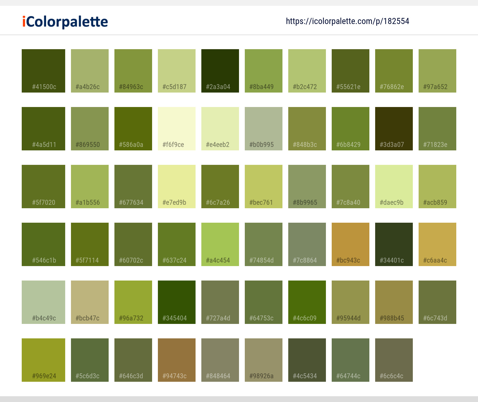 Color Palette Ideas from Grass Green Grassland Image | iColorpalette