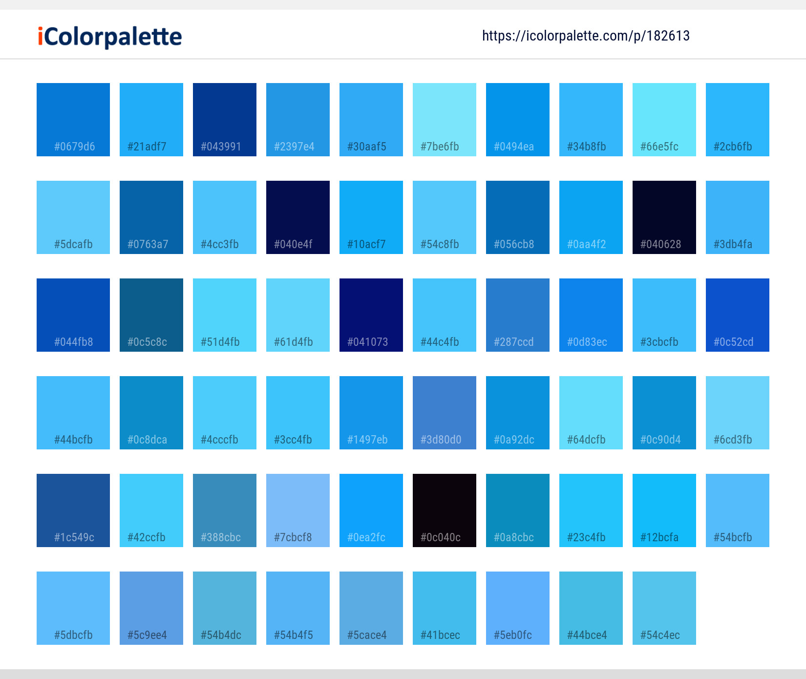 Color Palette Ideas from Blue Turquoise Water Image | iColorpalette