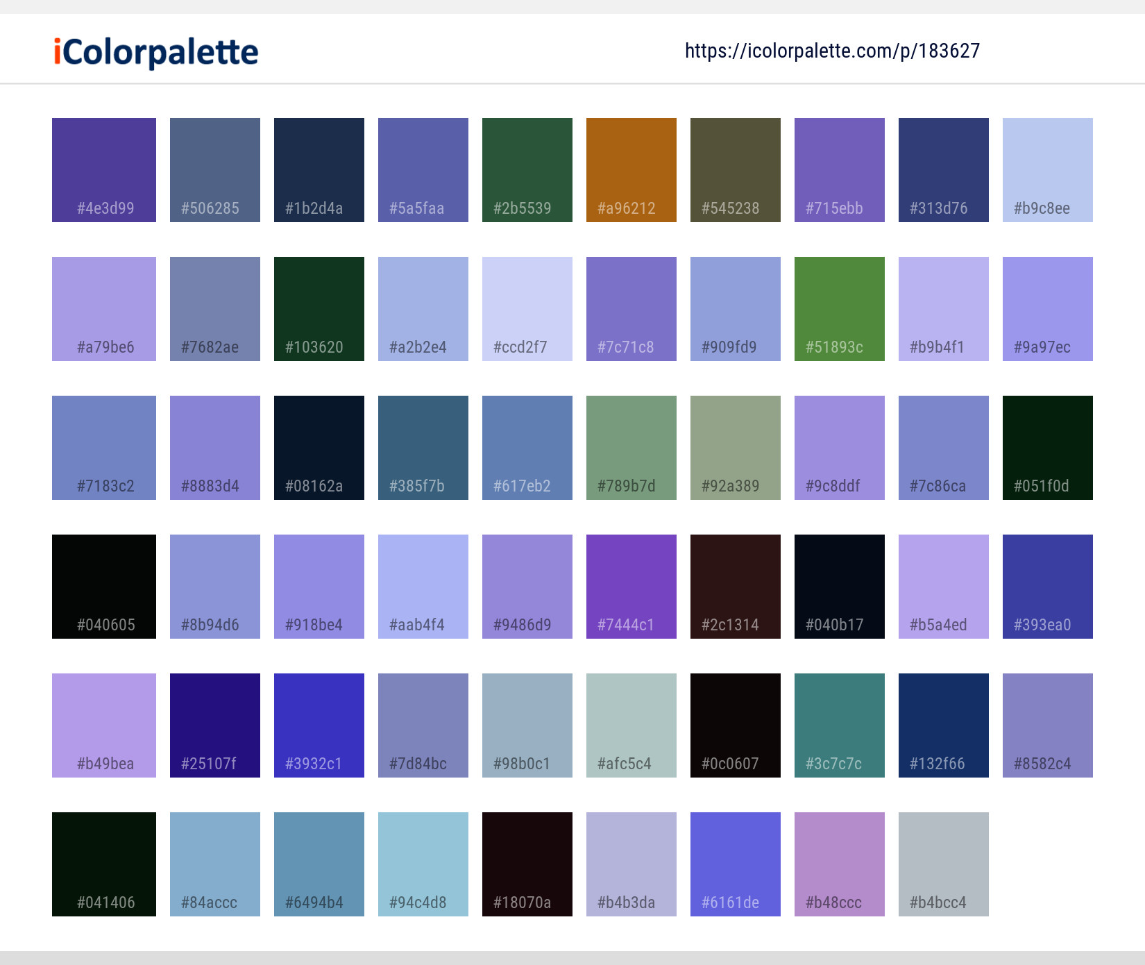Color Palette Ideas from Flower Blue Plant Image | iColorpalette