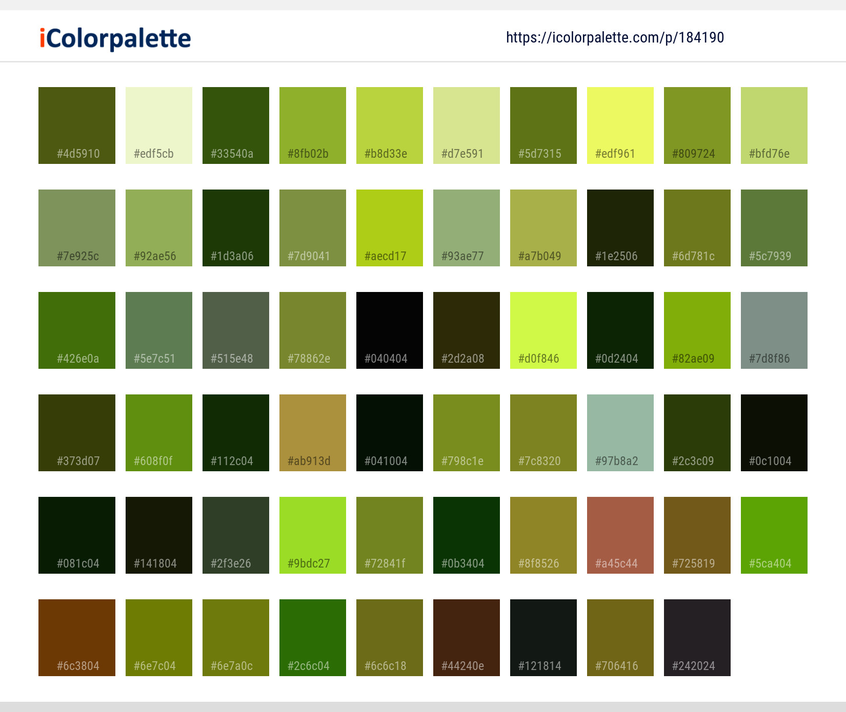 Color Palette Ideas from Vegetation Plant Flora Image | iColorpalette