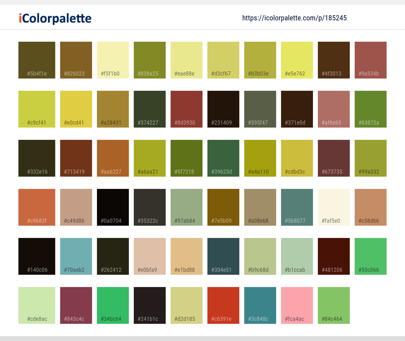 Color Palette Ideas from Nature Green Leaf Image | iColorpalette