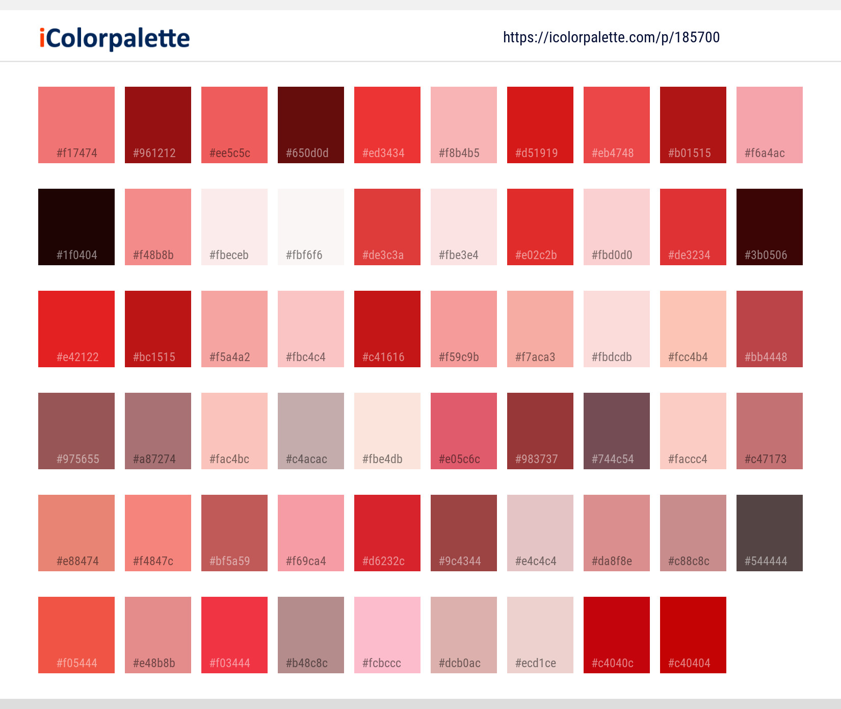 Color Palette Ideas from Maple Leaf Red Image | iColorpalette