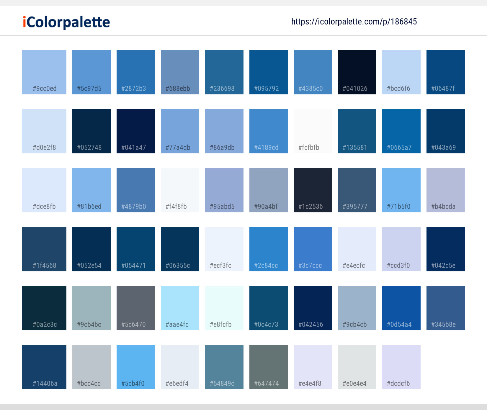 Color Palette Ideas from Blue Water Sky Image | iColorpalette