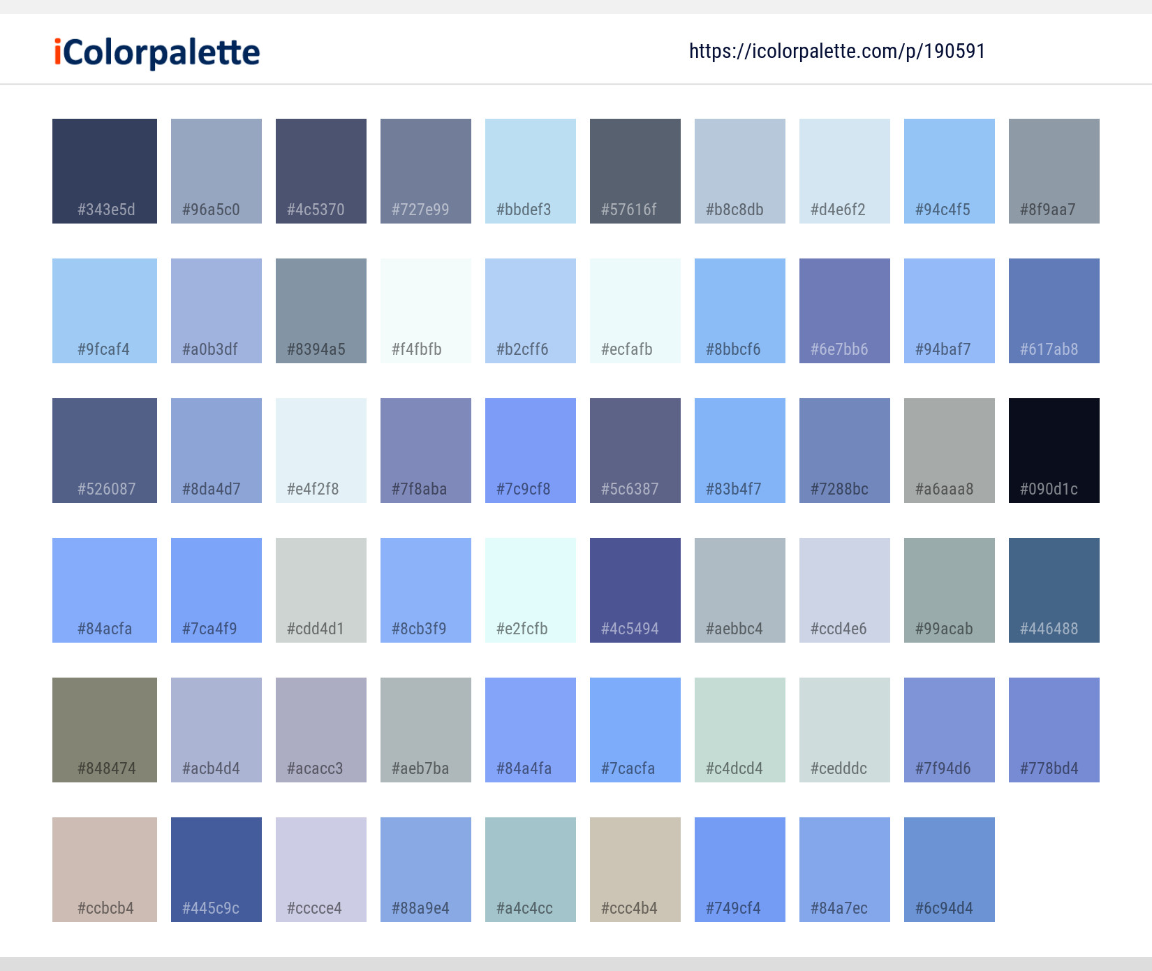 Color Palette Ideas from Winter Frost Sky Image | iColorpalette