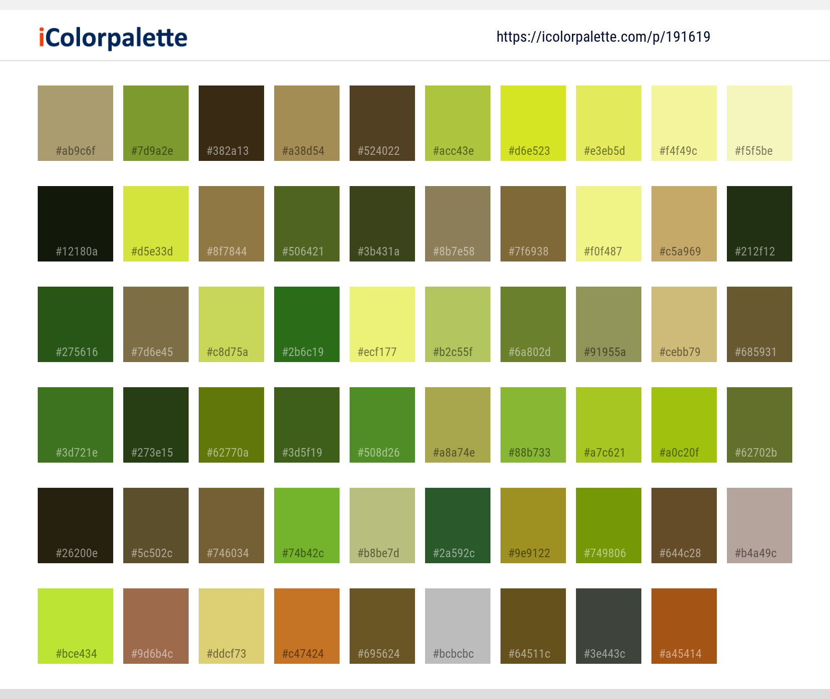 Color Palette Ideas from Green Leaf Vegetation Image | iColorpalette