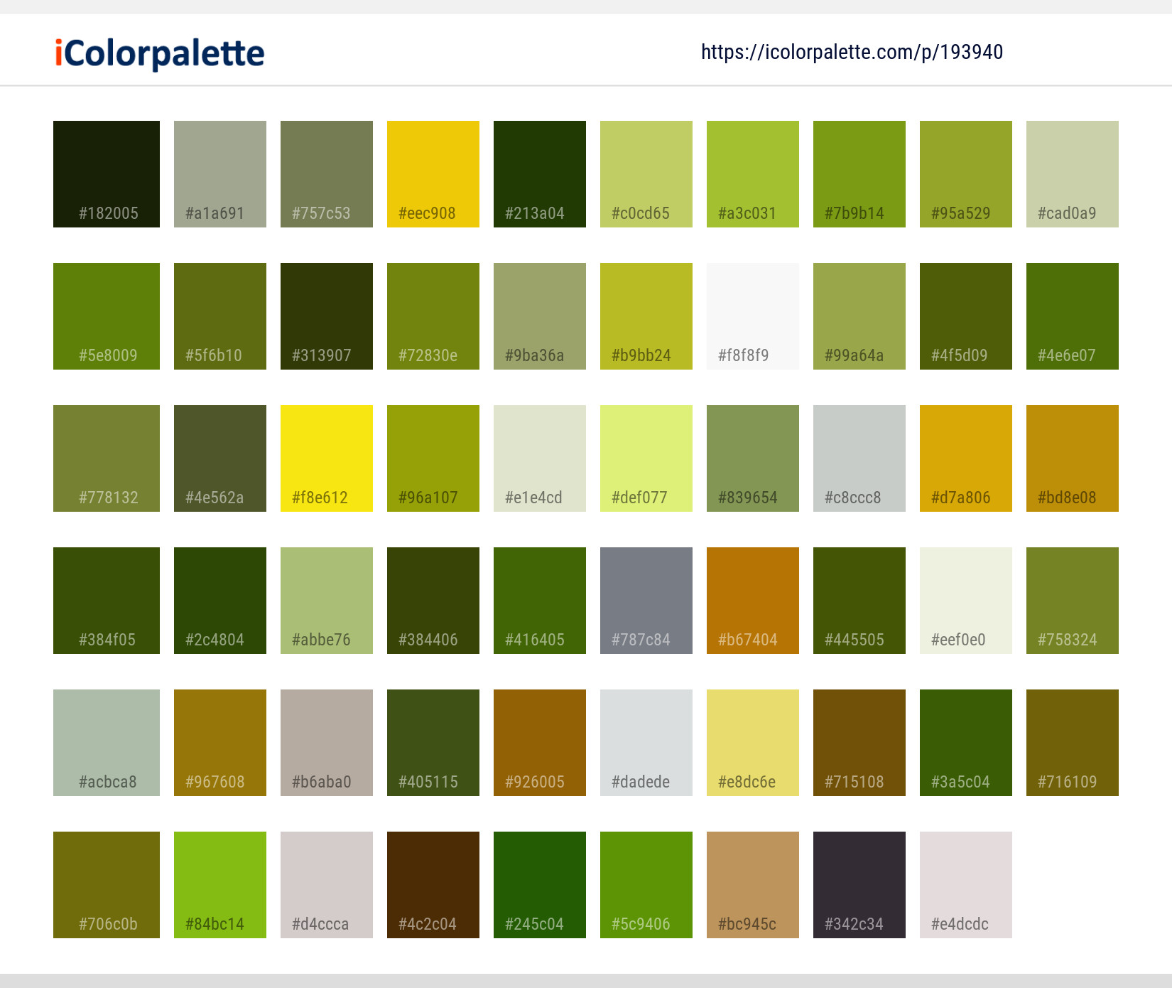 Color Palette Ideas from Vegetation Ecosystem Nature Reserve Image ...