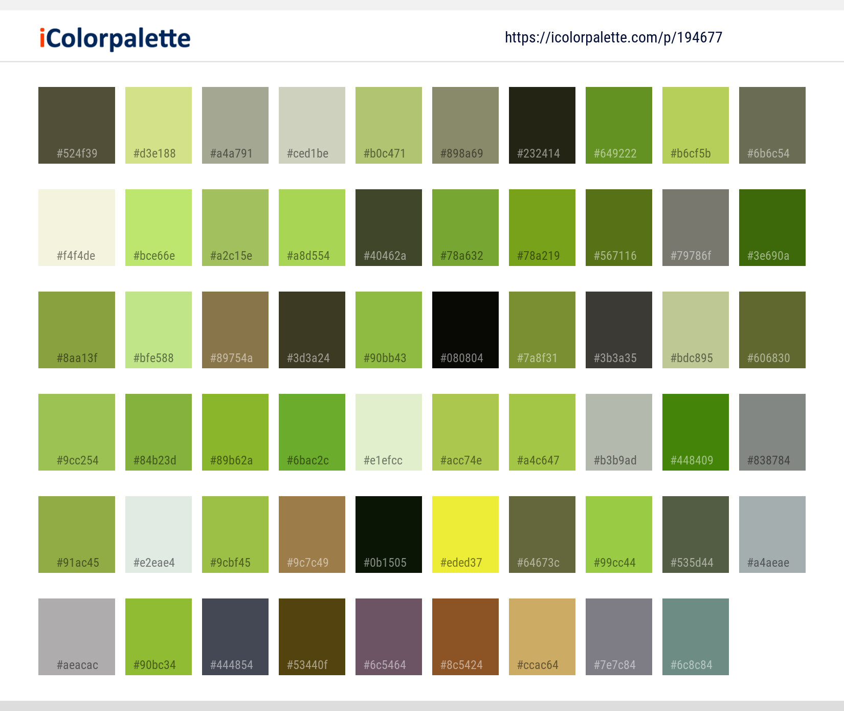 Color Palette Ideas from Fauna Grass Pasture Image | iColorpalette