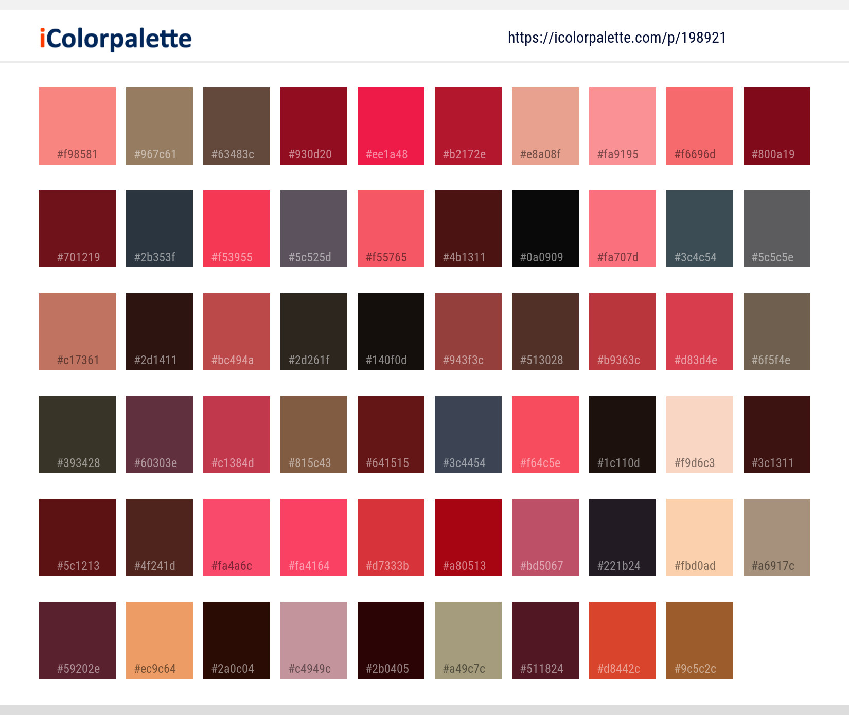 Color Palette Ideas from Red Maple Leaf Image | iColorpalette