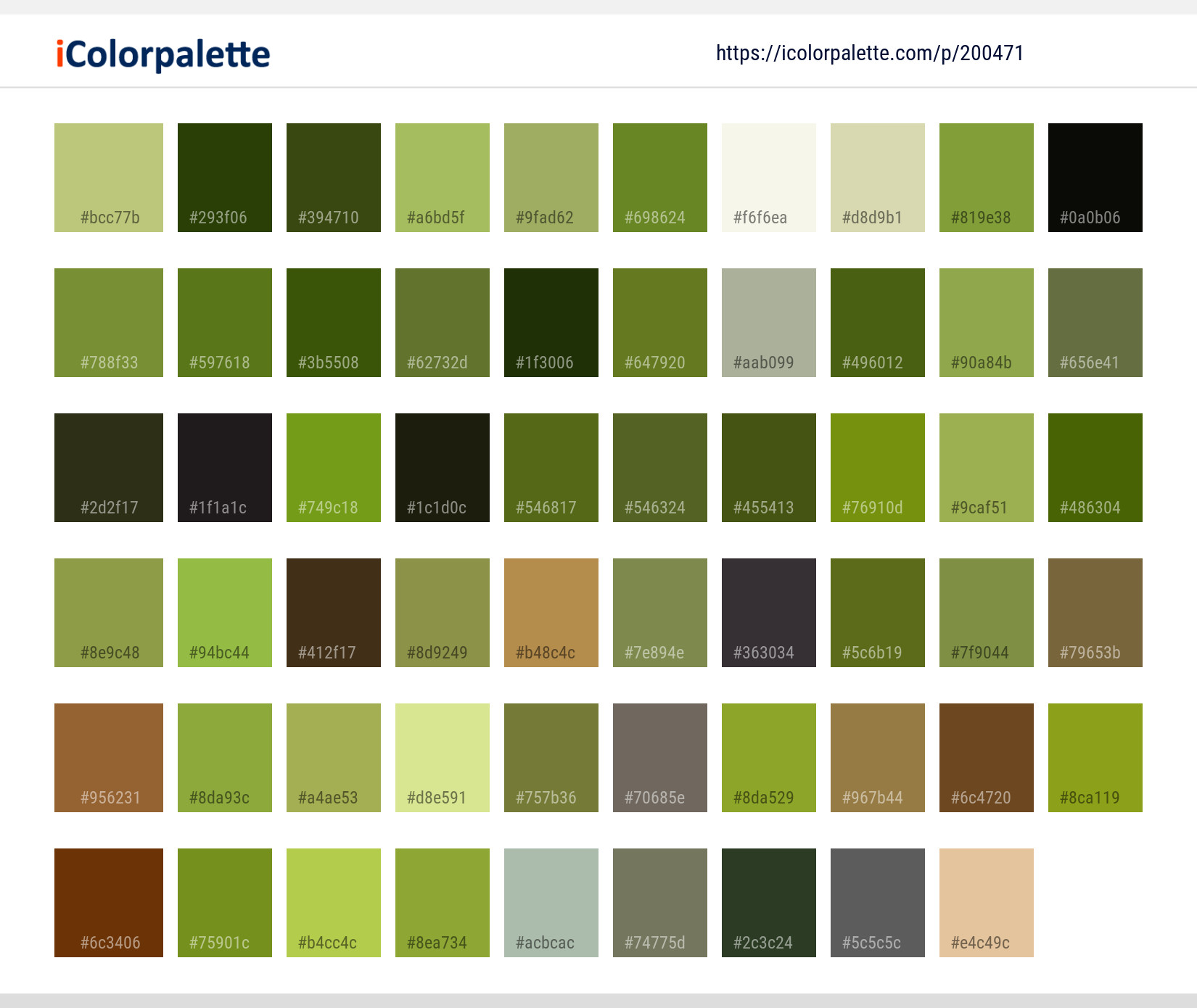 Color Palette Ideas from Green Leaf Tree Image | iColorpalette
