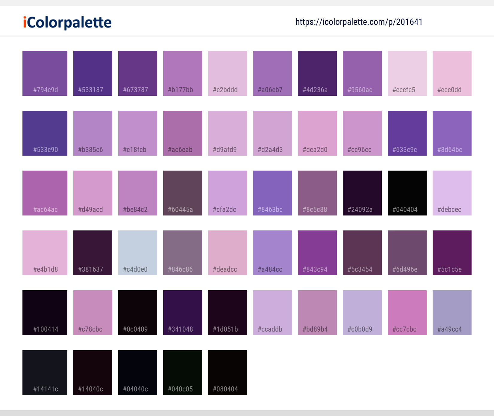 Color Palette Ideas from Sky Purple Silhouette Image | iColorpalette