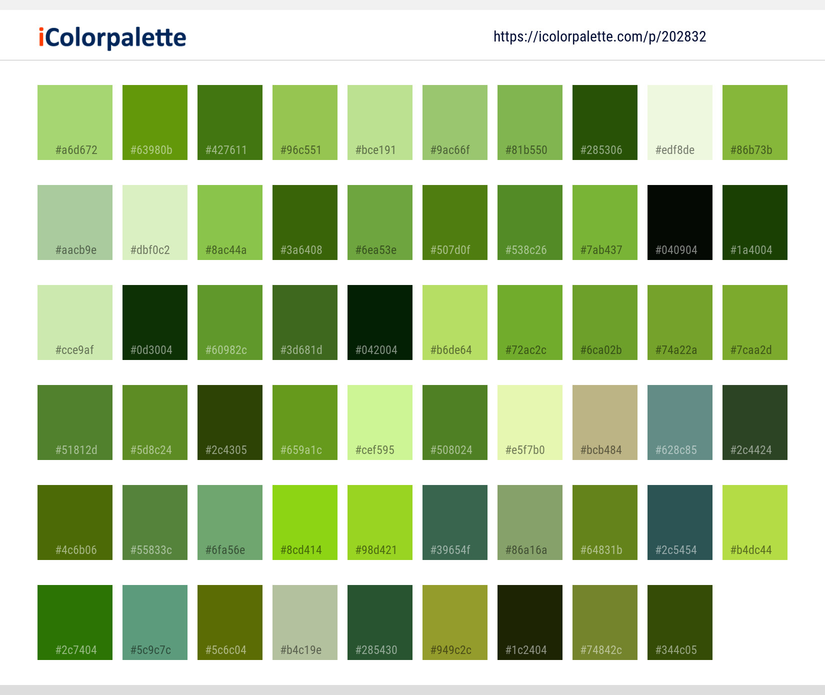 Color Palette Ideas from Green Leaf Close Up Image | iColorpalette