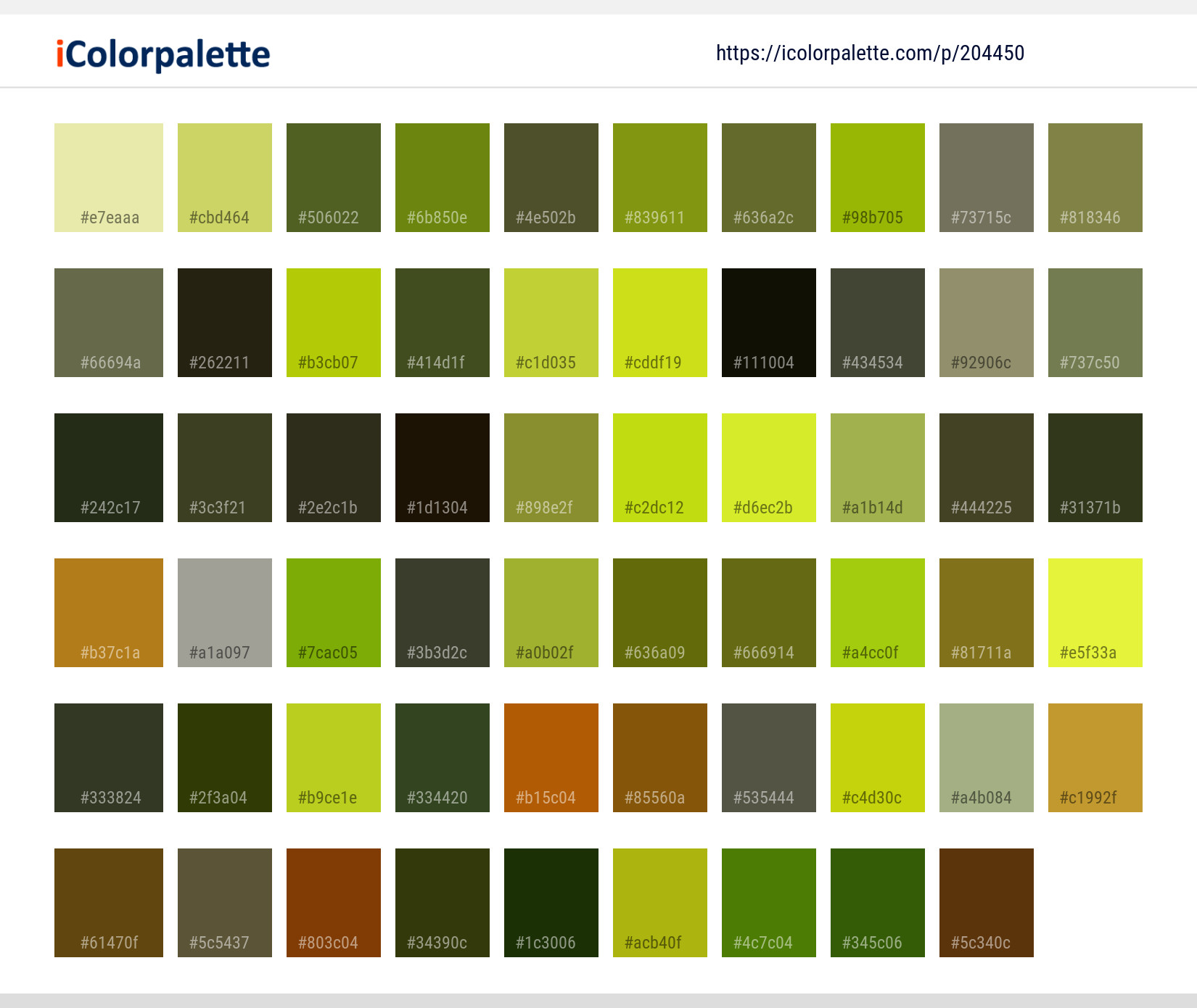 Color Palette Ideas from Tree Leaf Woody Plant Image | iColorpalette