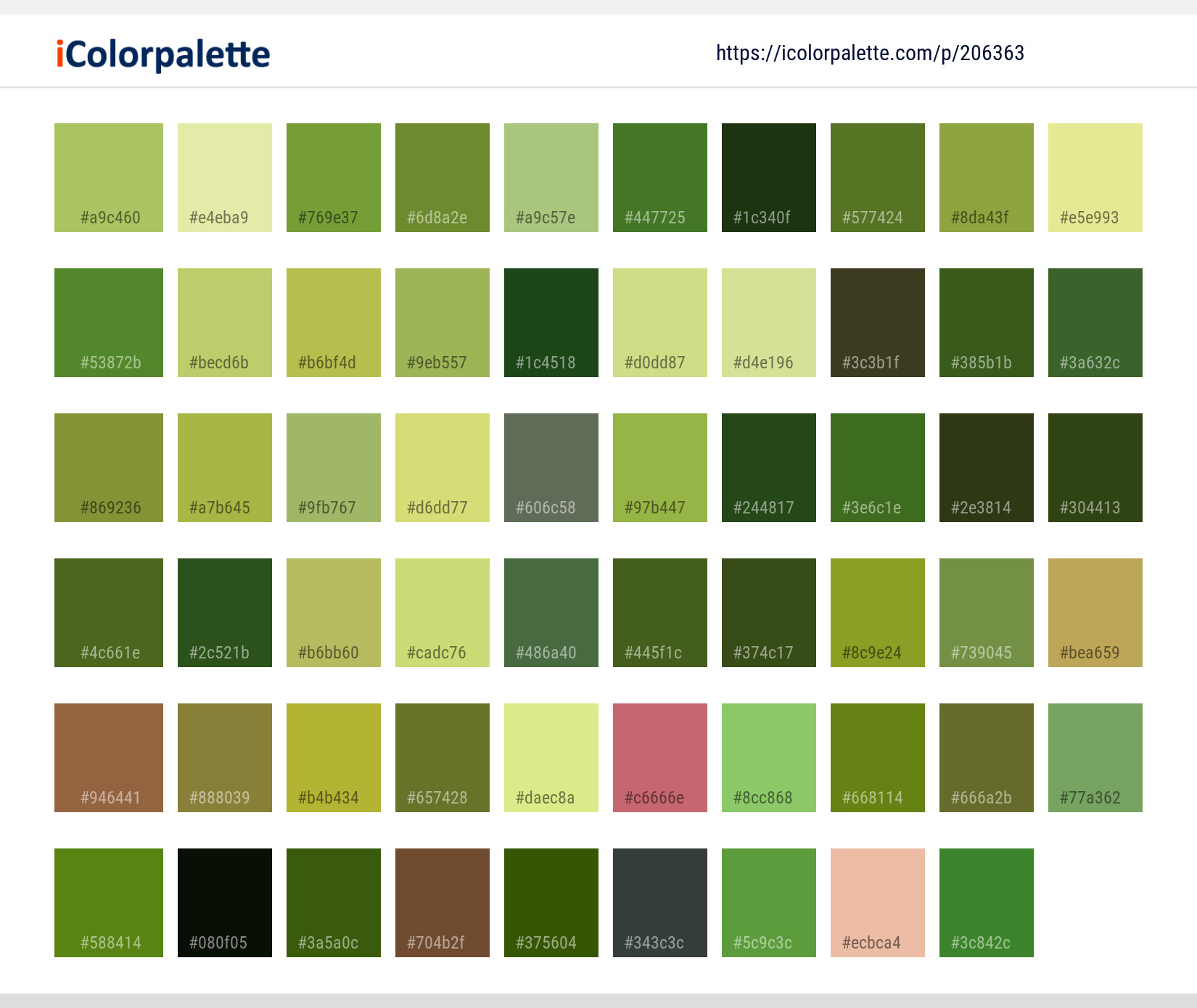 Color Palette Ideas from Flower Green Plant Image | iColorpalette