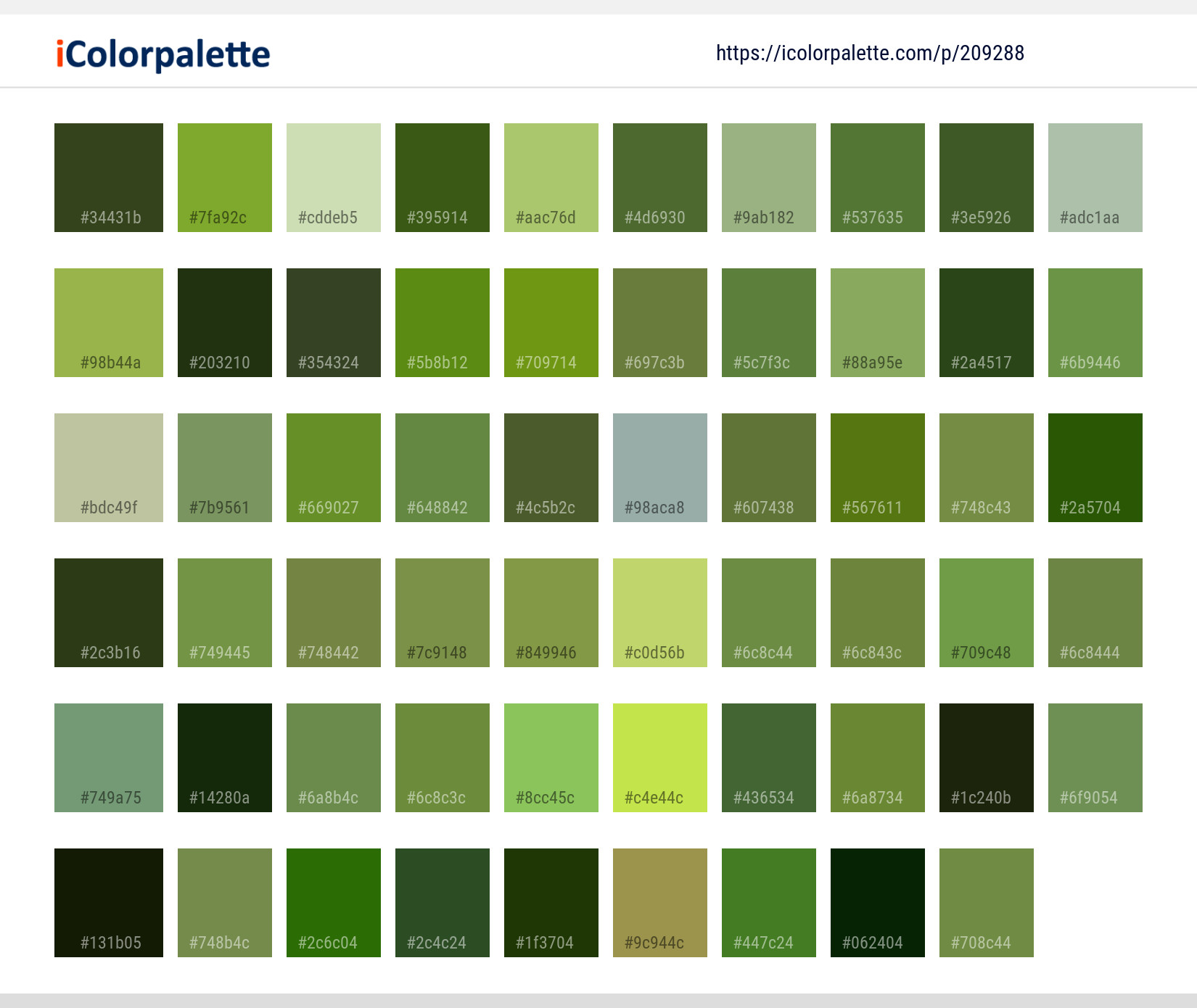 Color Palette Ideas from Vegetation Plant Leaf Image | iColorpalette