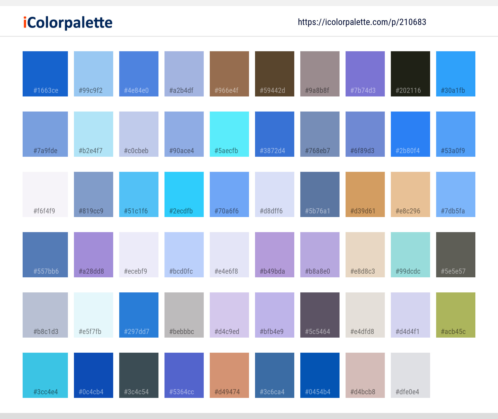 Color Palette Ideas from Sky Blue Cloud Image | iColorpalette