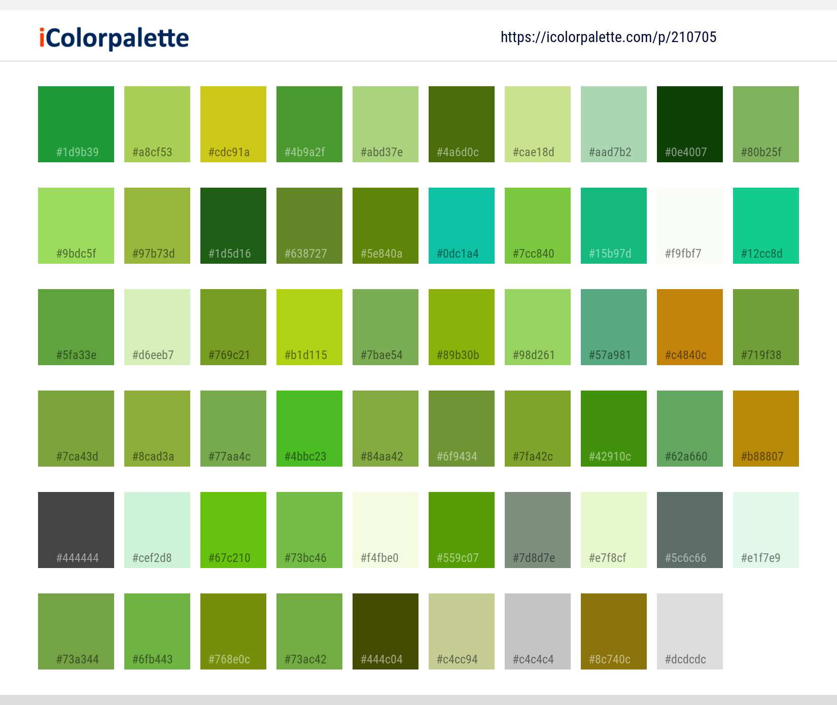Color Palette Ideas from Green Leaf Product Image | iColorpalette