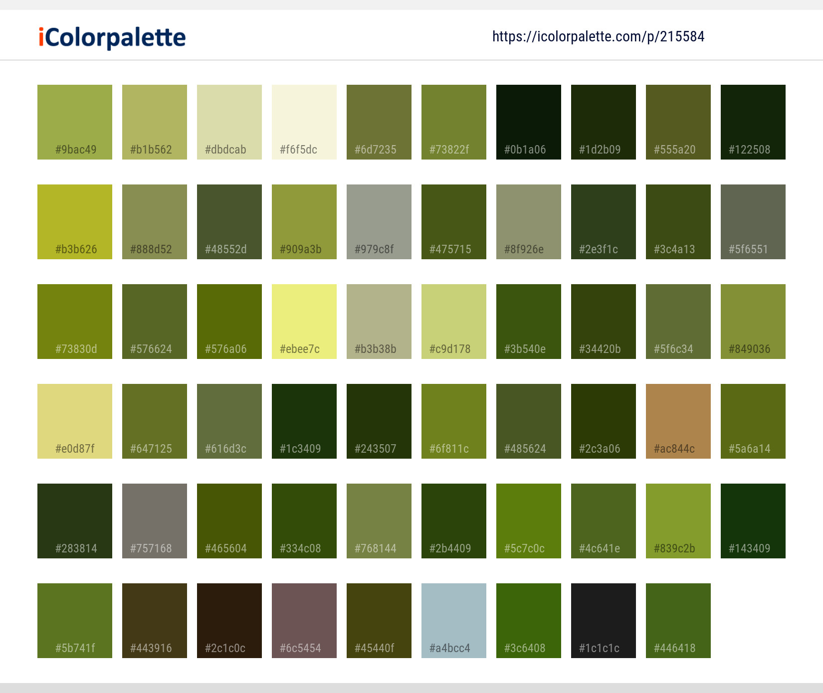 Color Palette Ideas from Vegetation Grass Water Image | iColorpalette