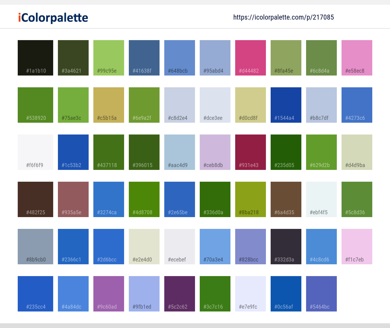 Color Palette Ideas from Grassland Sky Flower Image | iColorpalette