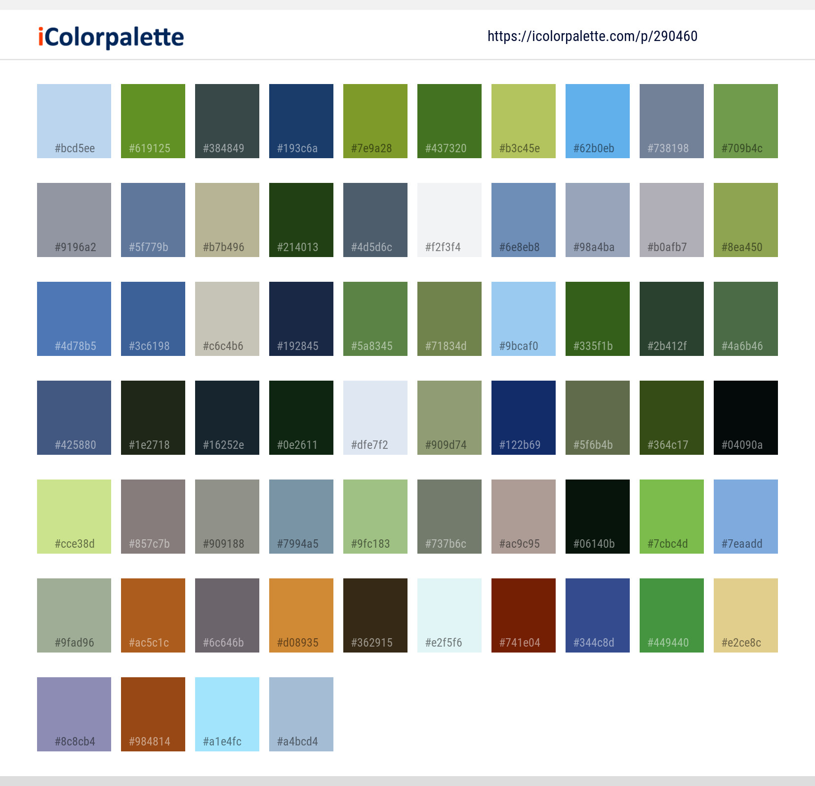 Color Palette Ideas from Mountainous Landforms Nature Wilderness Image ...