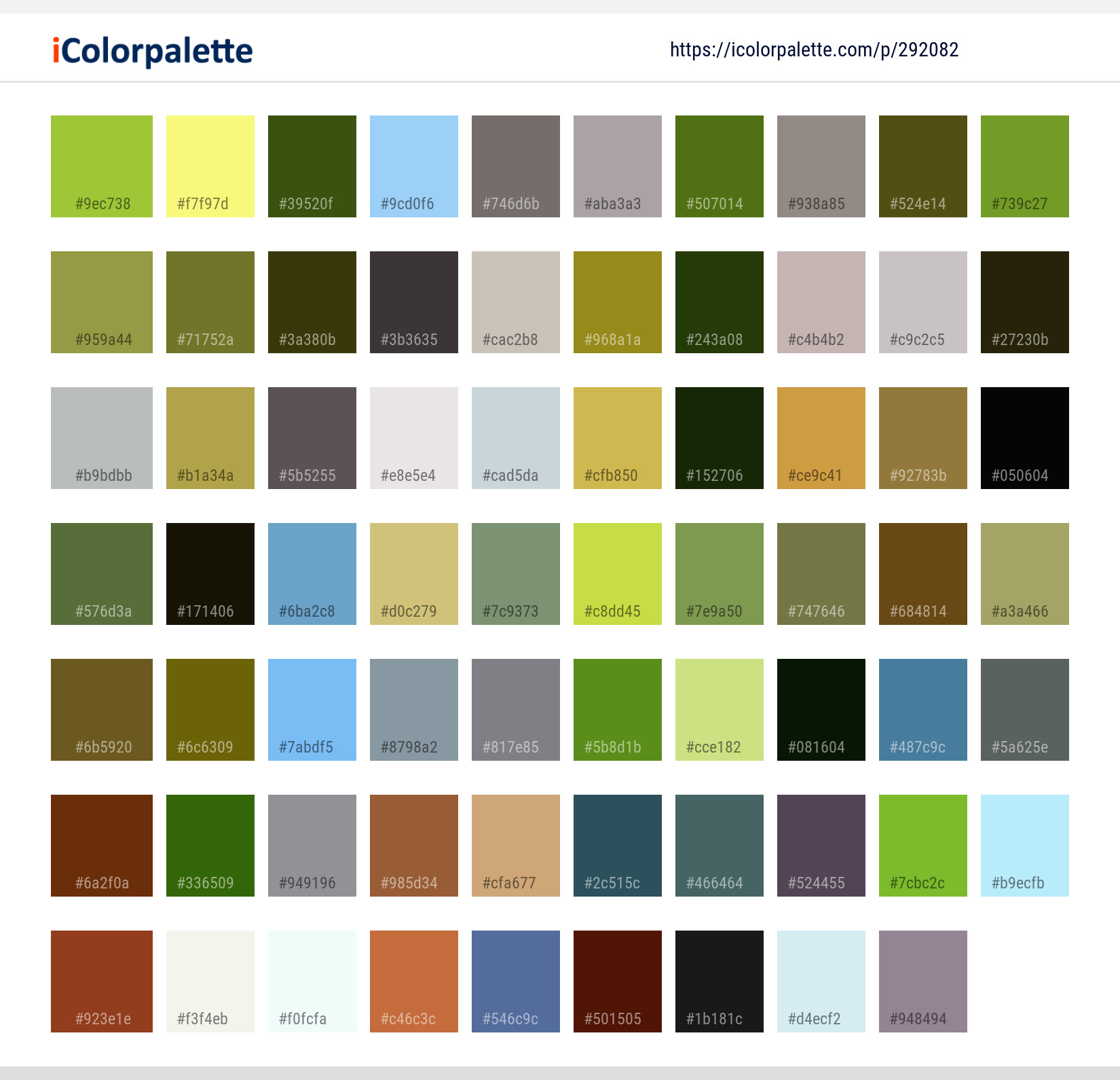 Color Palette Ideas from Road Path Green Image | iColorpalette