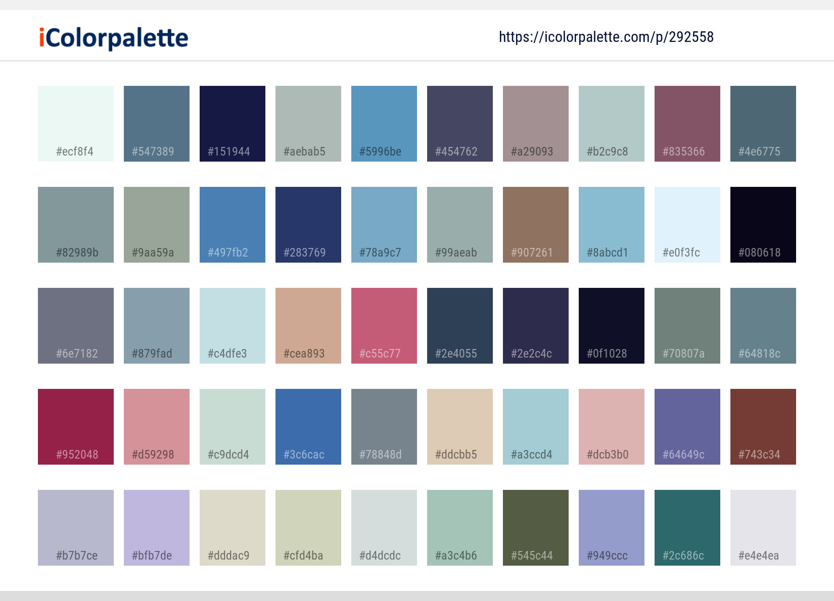 Color Palette Ideas from Horse Like Mammal Sea Image | iColorpalette