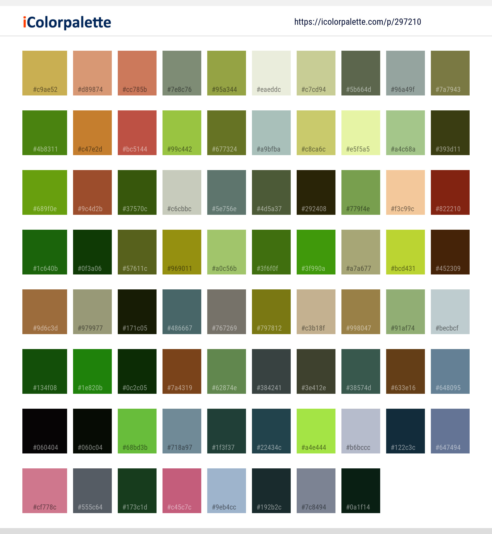 Color Palette Ideas from Cemetery Grave Tree Image | iColorpalette