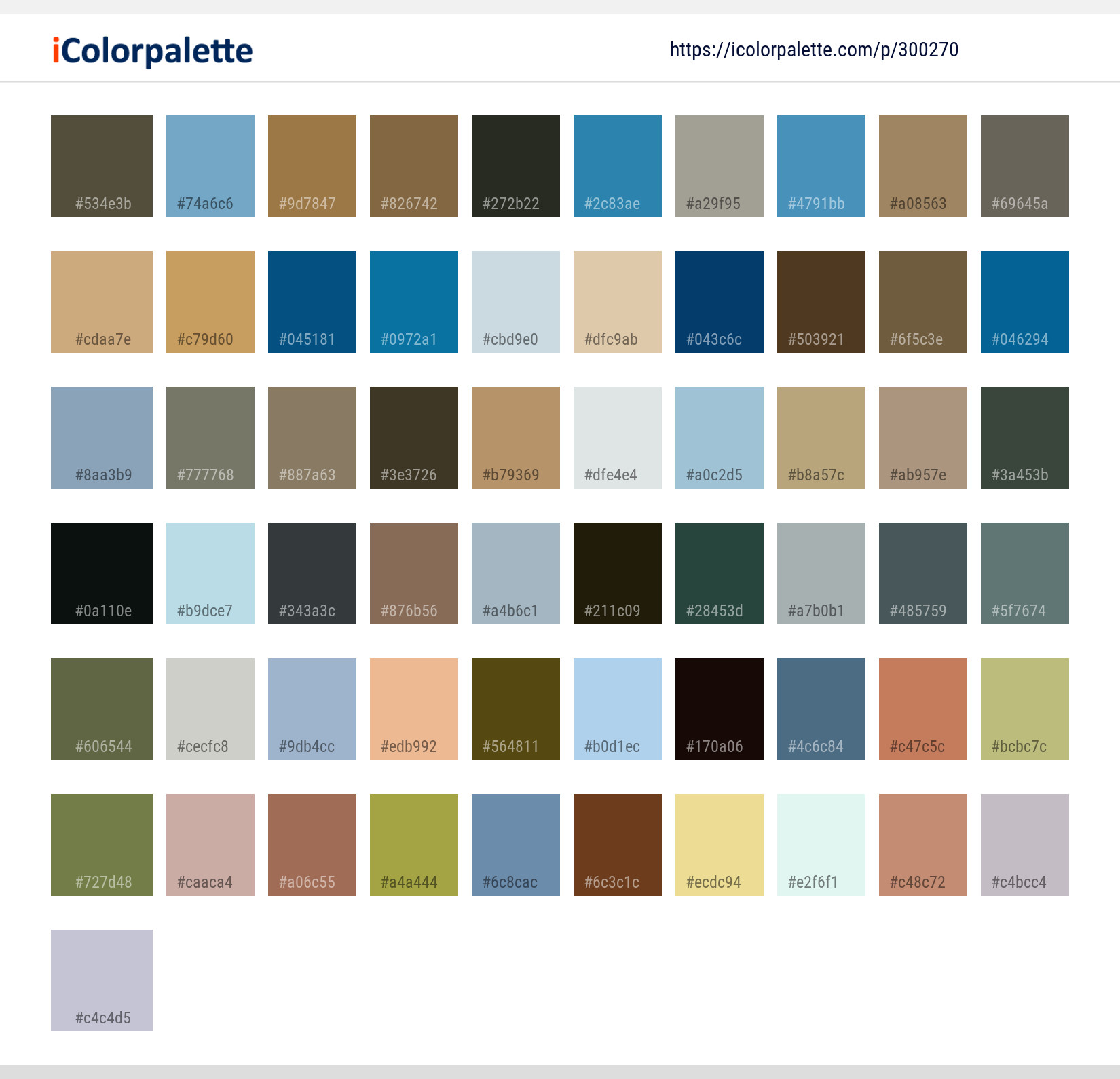 Color Palette Ideas from Sky Cloud Ecosystem Image | iColorpalette