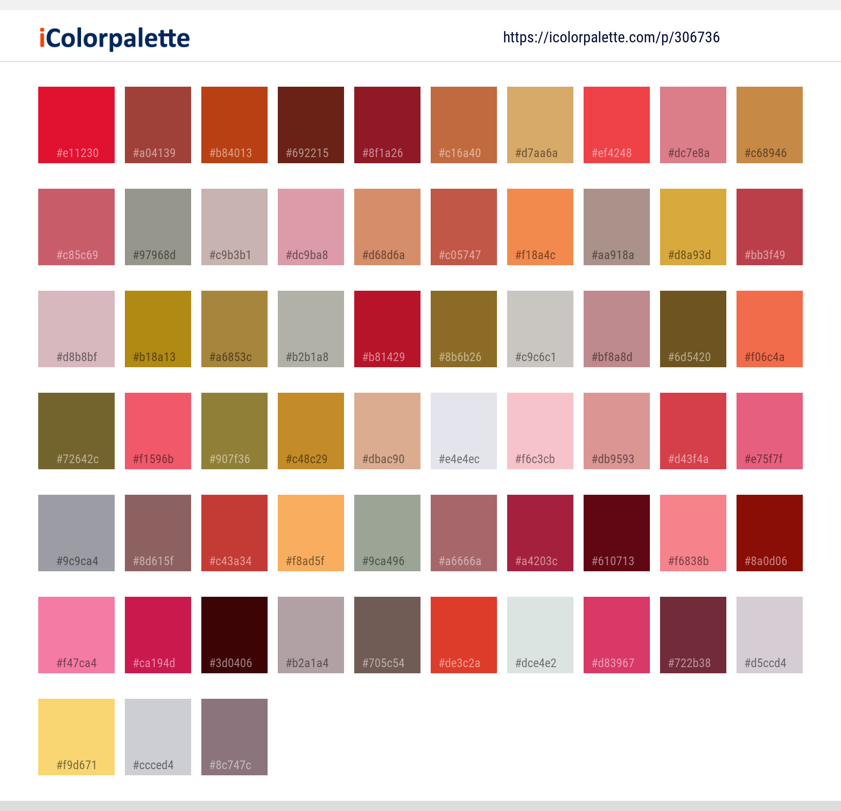Color Palette Ideas from Red Leaf Maple Image | iColorpalette