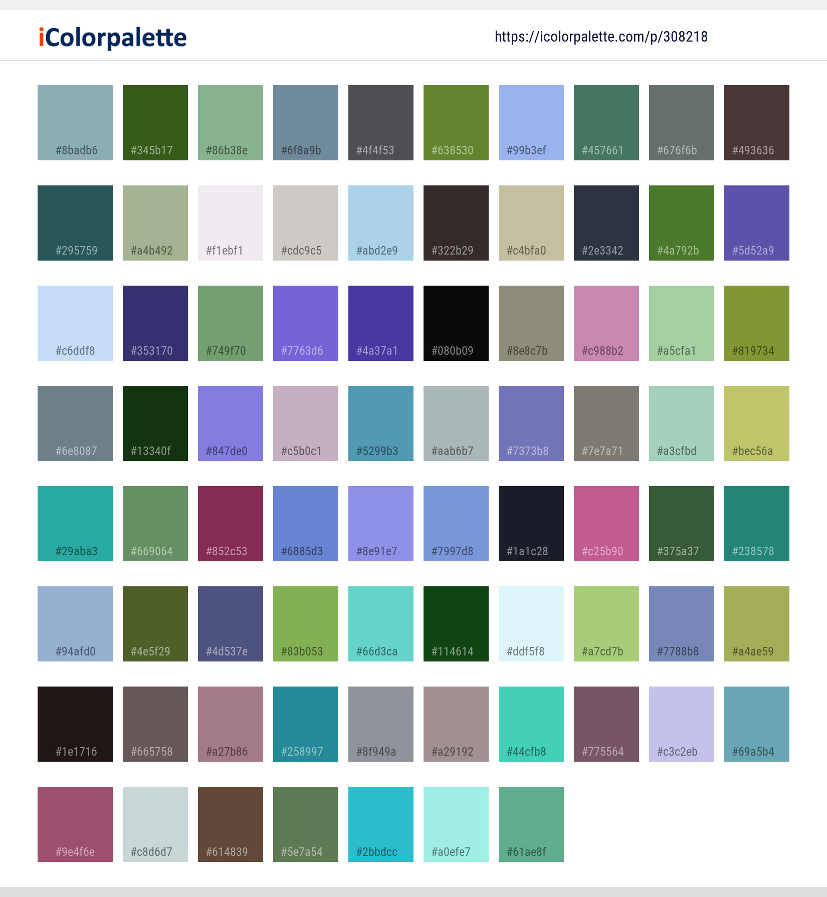 Color Palette Ideas from Beauty Flower Purple Image | iColorpalette