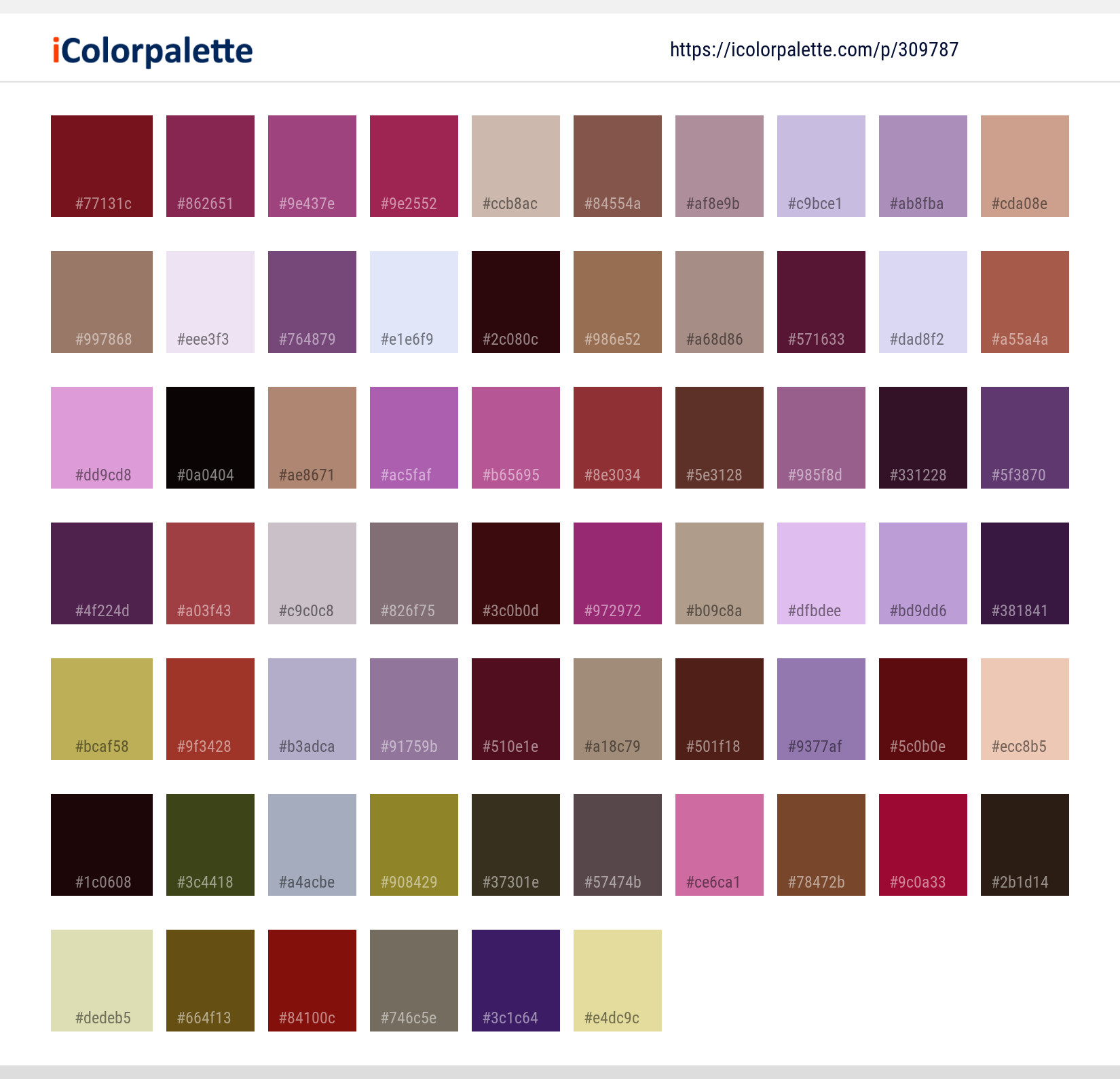 Color Palette Ideas from Pink Lilac Purple Image | iColorpalette