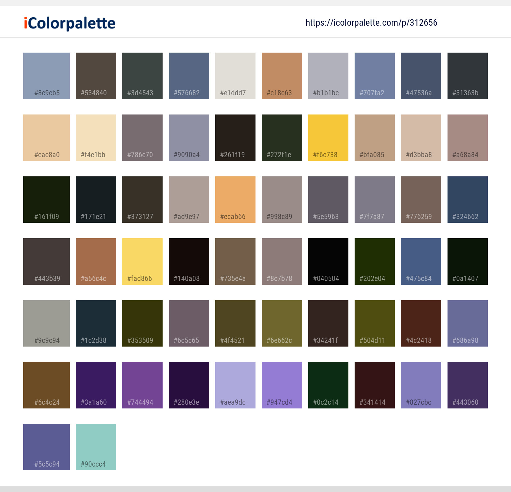 Color Palette Ideas from Waterfall Nature Water Image | iColorpalette