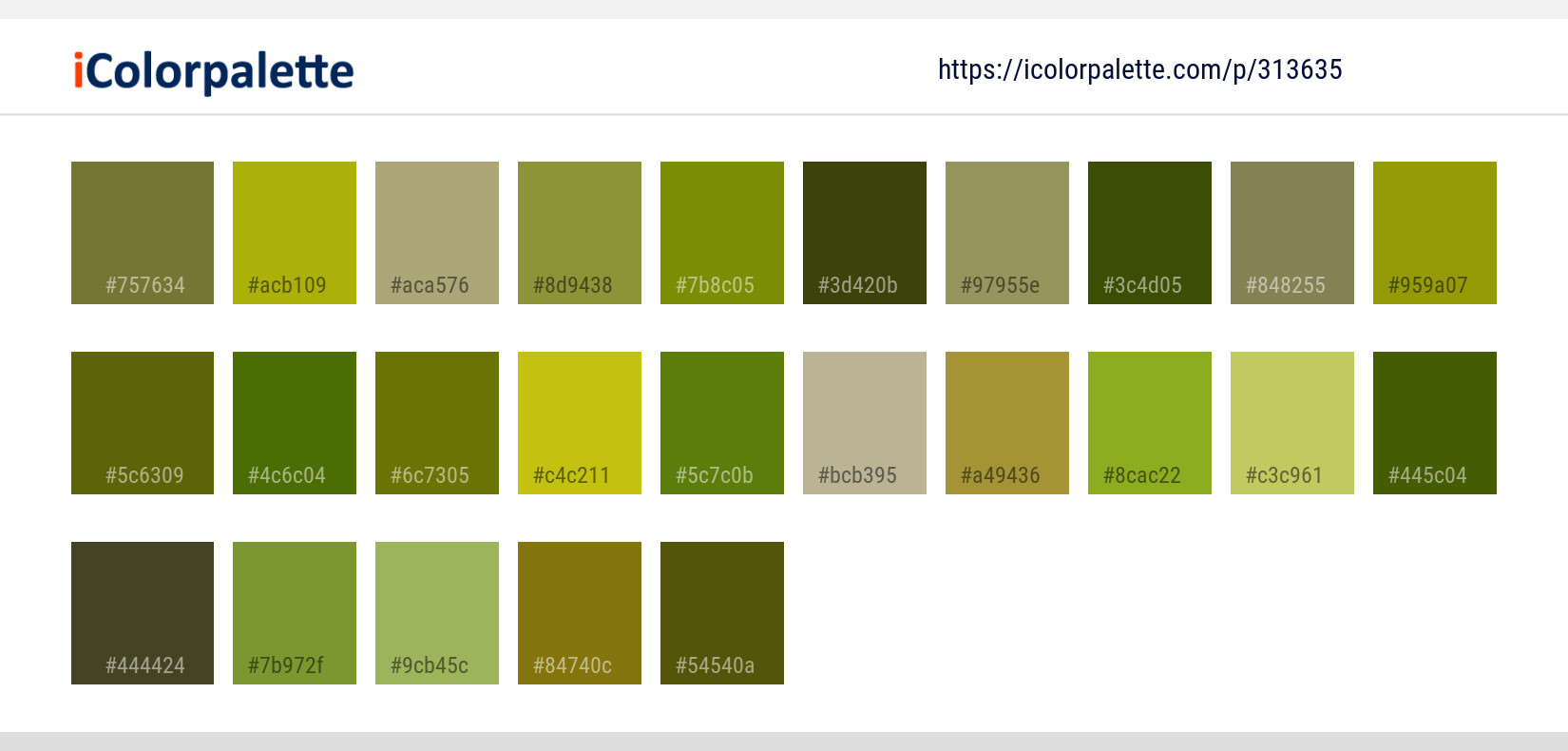 Color Palette Ideas from Vegetation Leaf Arecales Image | iColorpalette