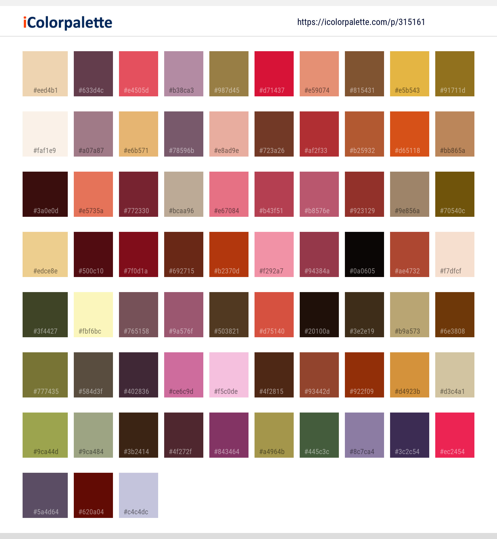 Color Palette Ideas from Leaf Autumn Plant Image | iColorpalette