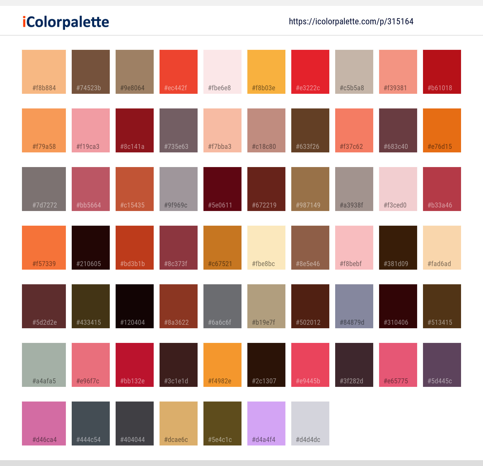 Color Palette Ideas from Leaf Red Maple Image | iColorpalette