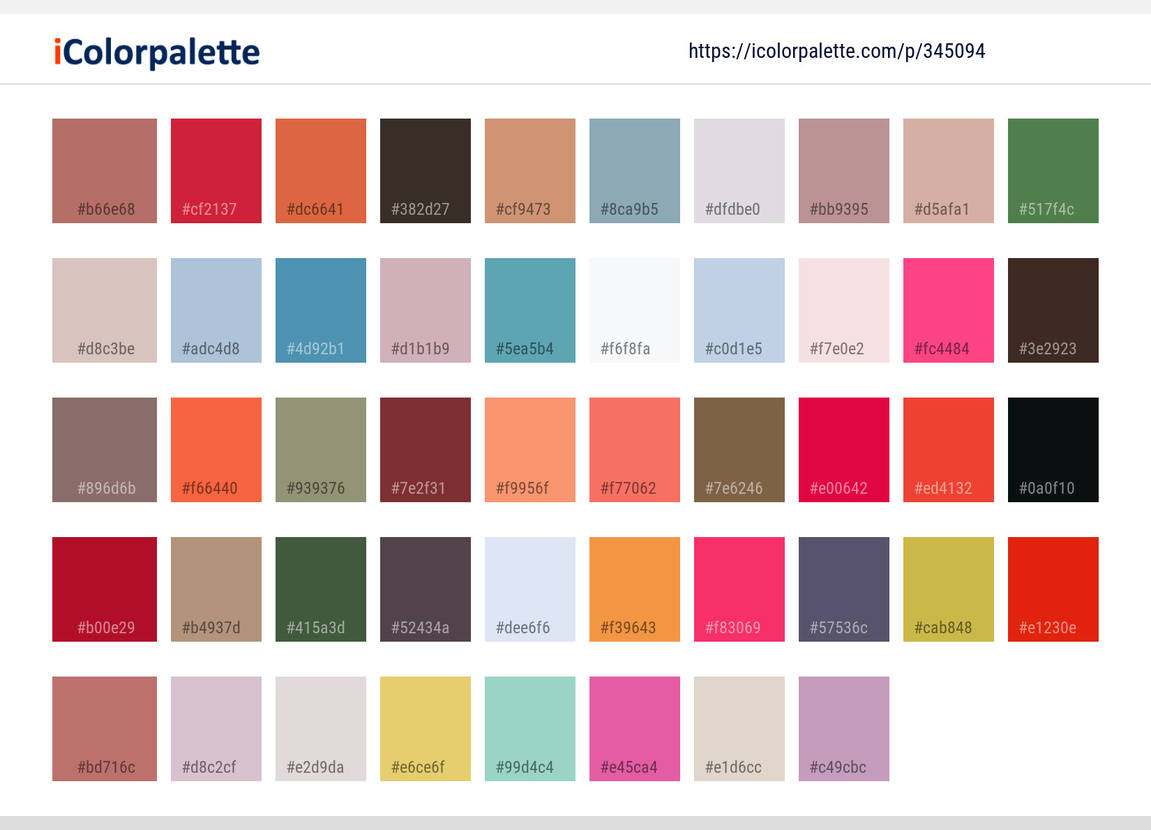Color Palette Ideas from Red Pink Beauty Image | iColorpalette
