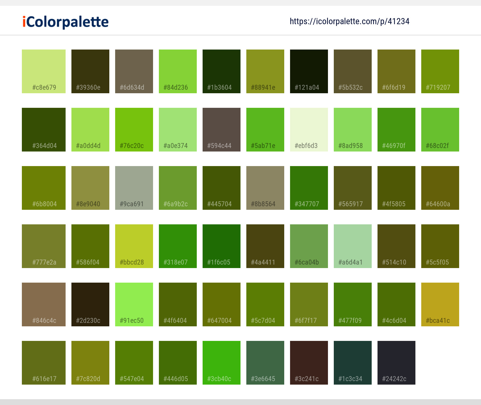 Color Palette Ideas from Vegetation Leaf Plant Image | iColorpalette