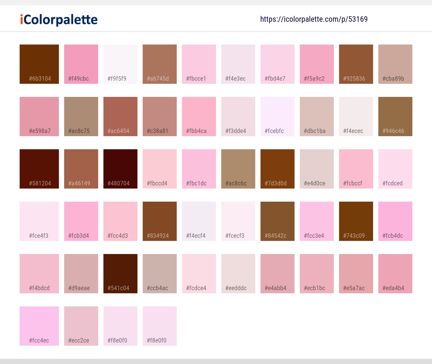 Color Palette Ideas from Flower Plant Pink Image | iColorpalette