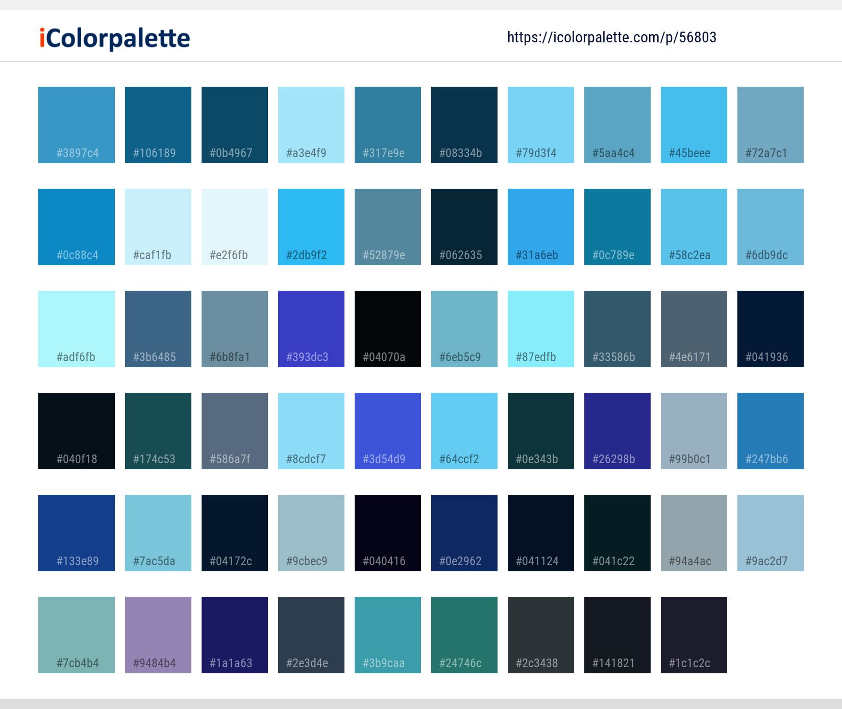 Color Palette Ideas from Blue Nature Tree Image | iColorpalette