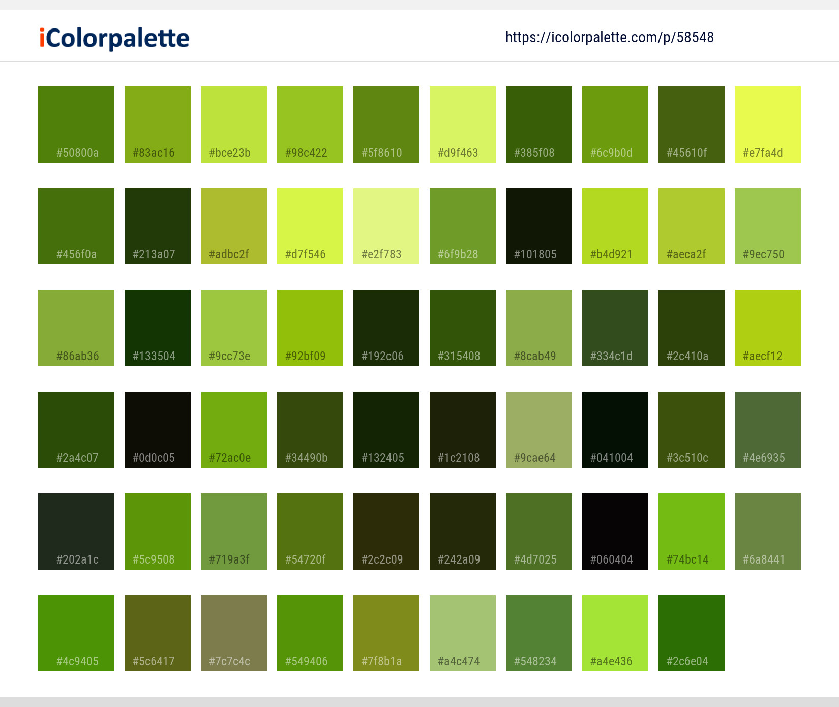 Color Palette Ideas from Vegetation Green Plant Image | iColorpalette