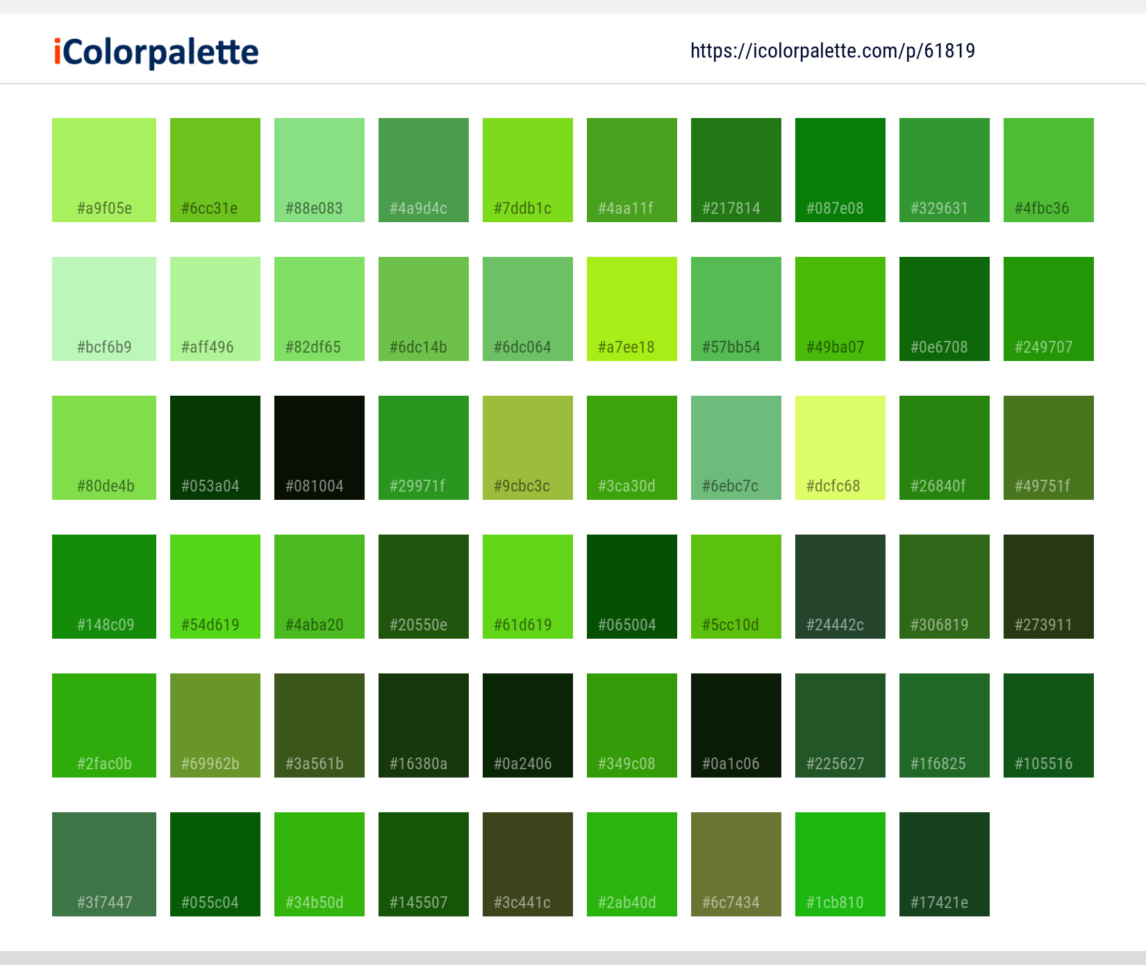 Color Palette Ideas from Green Leaf Tree Image | iColorpalette