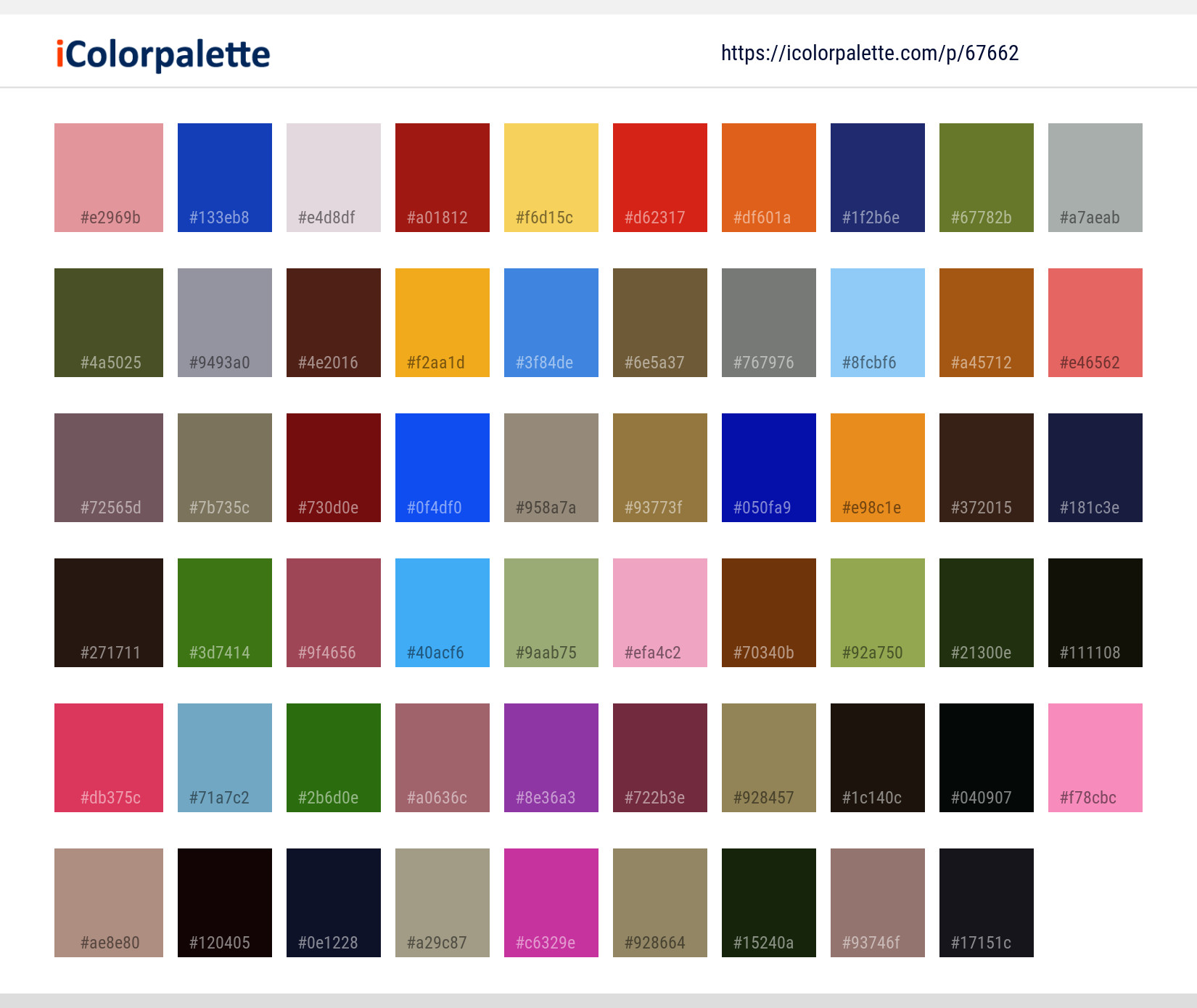 Color Palette Ideas from Colorful Image | iColorPalette