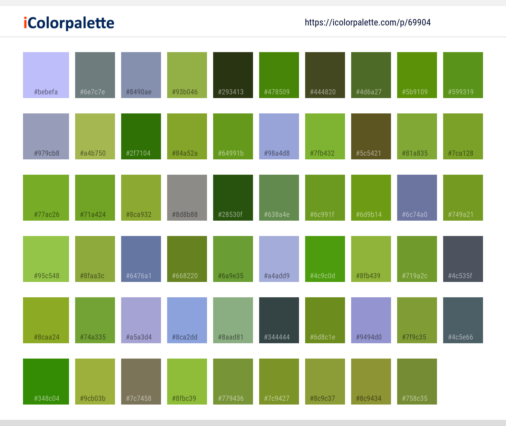 Color Palette Ideas from Grassland Grass Field Image | iColorpalette