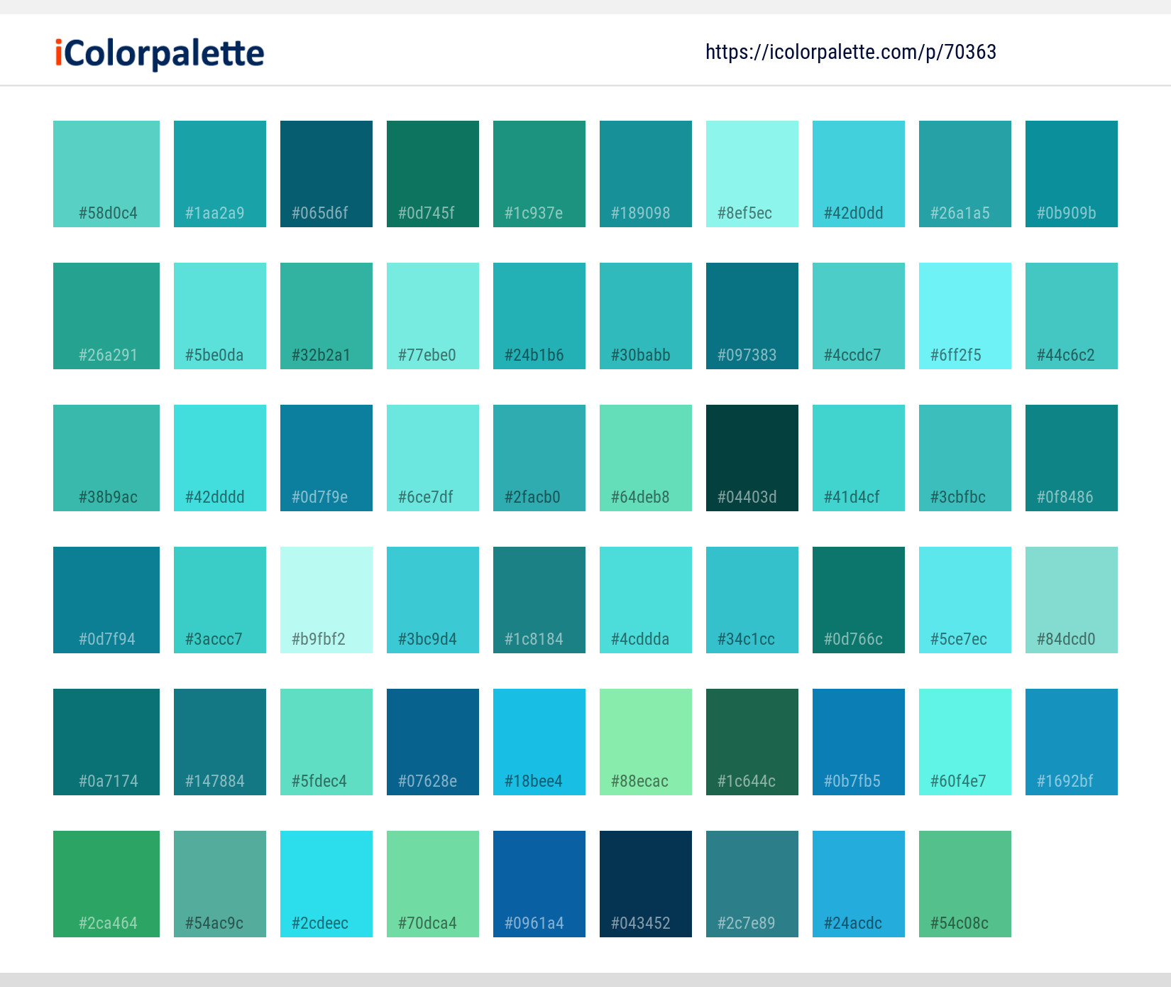 Color Palette Ideas From Water Blue Aqua Image | Icolorpalette