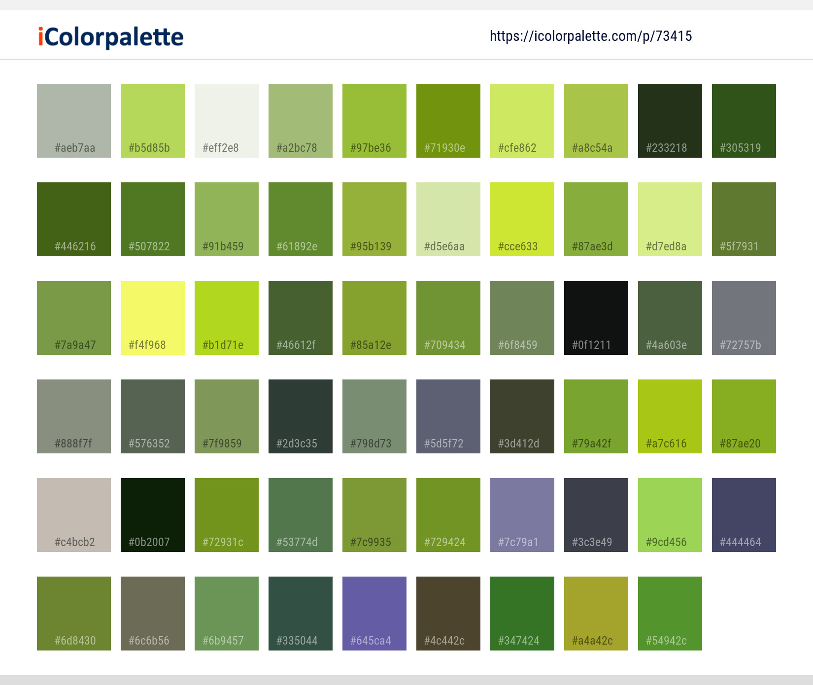 Color Palette Ideas from Tree Nature Green Image | iColorpalette