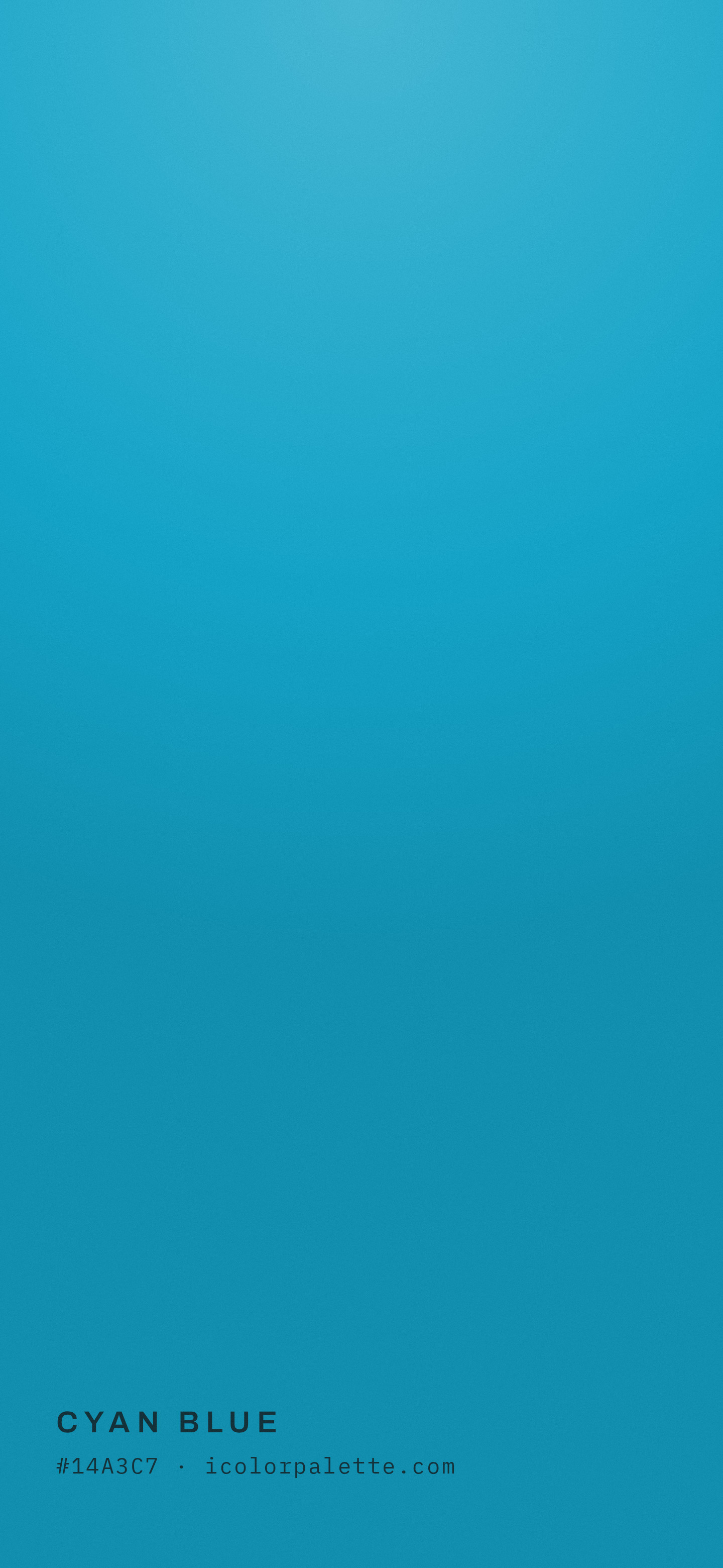 Cyan Blue Color (#14A3C7) — Hex, RGB & Palettes | iColorPalette