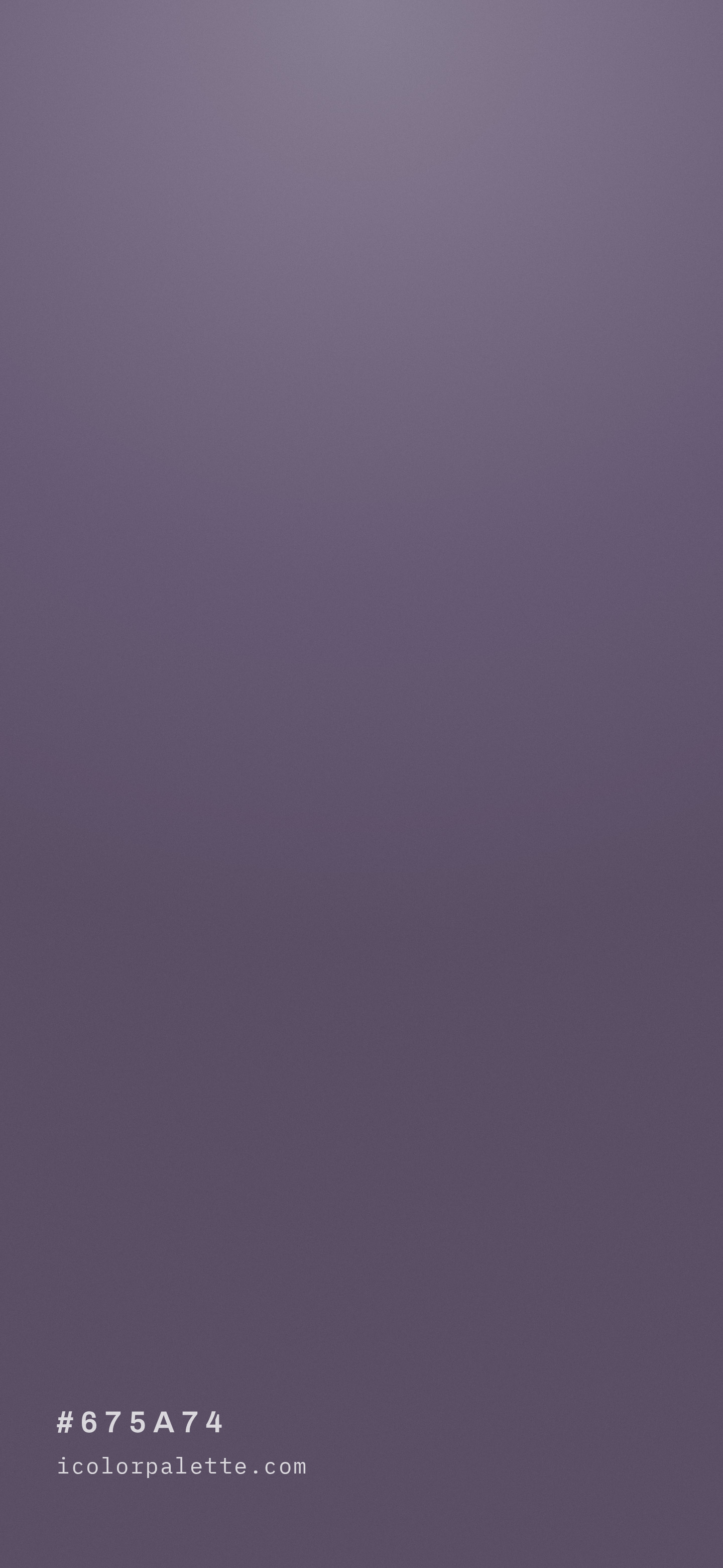 Mulled Grape Hex Code #675A74 — RGB, CMYK & HSL Color Values