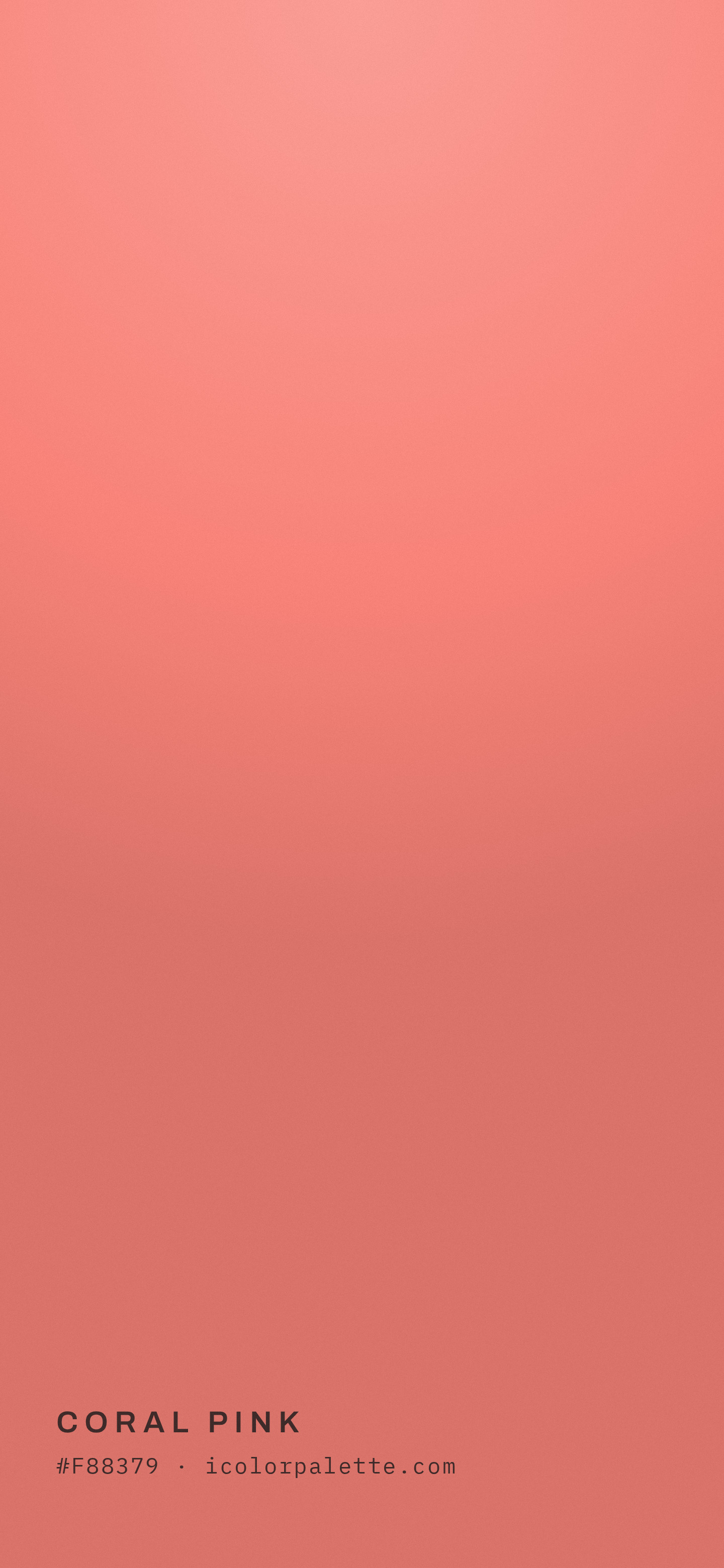 Coral Pink Color (#F88379) — Hex, RGB & Palettes | iColorPalette