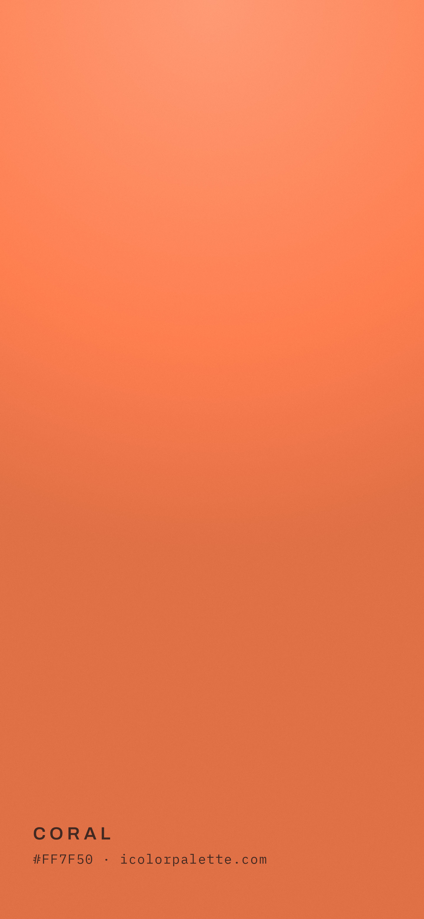 Coral Color (#FF7F50) — Hex, RGB & Palettes | iColorPalette