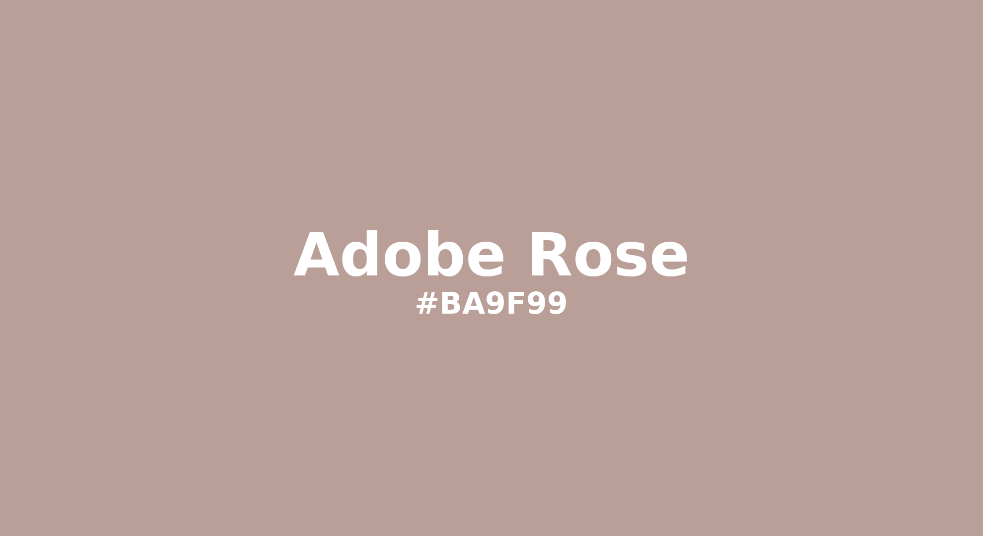 Discover the beautiful color name "Adobe Rose" for Pantone 16-1508 Tcx Adobe Rose Color | Hex color Code #ba9f99. Perfect color naming reference for designers and developers. #colorname #colortheory #design #ba9f99