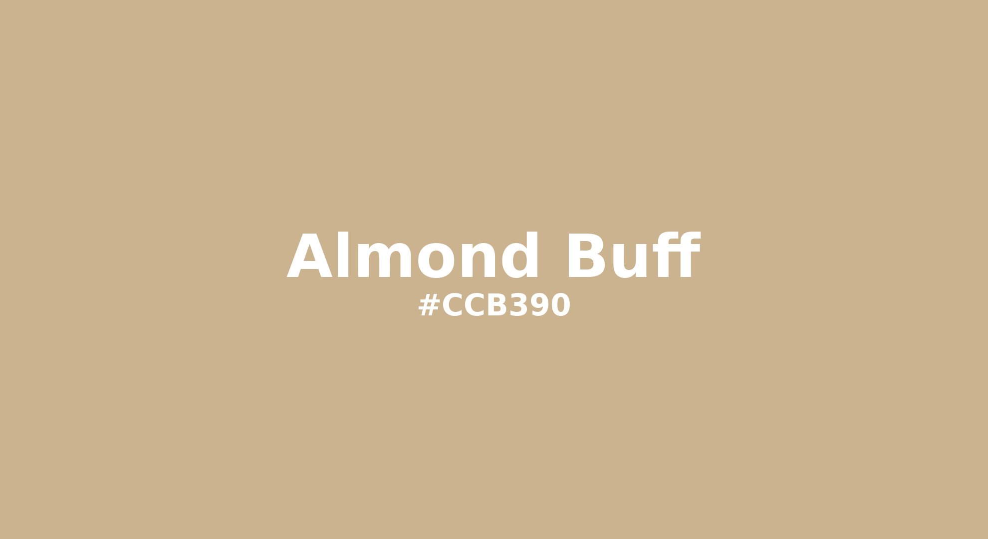 Discover the beautiful color name "Almond Buff" for Pantone 14-1116 Tcx Almond Buff Color | Hex color Code #ccb390. Perfect color naming reference for designers and developers. #colorname #colortheory #design #ccb390